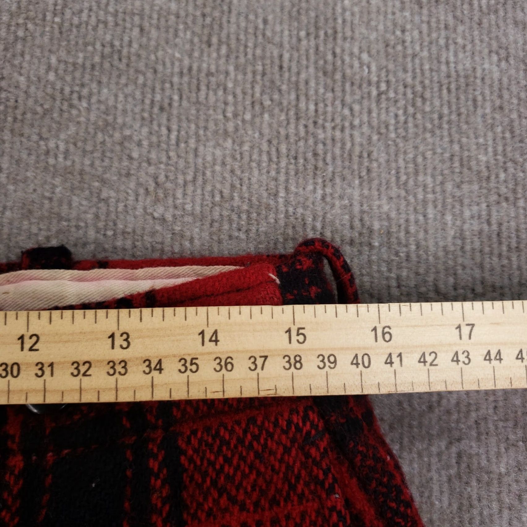 Vintage Wool Hunting Pants VINTAGE Mens 30x26 Red Black Buffalo Plaid Snug Ankle Size US 30 / EU 46 - 5 Thumbnail