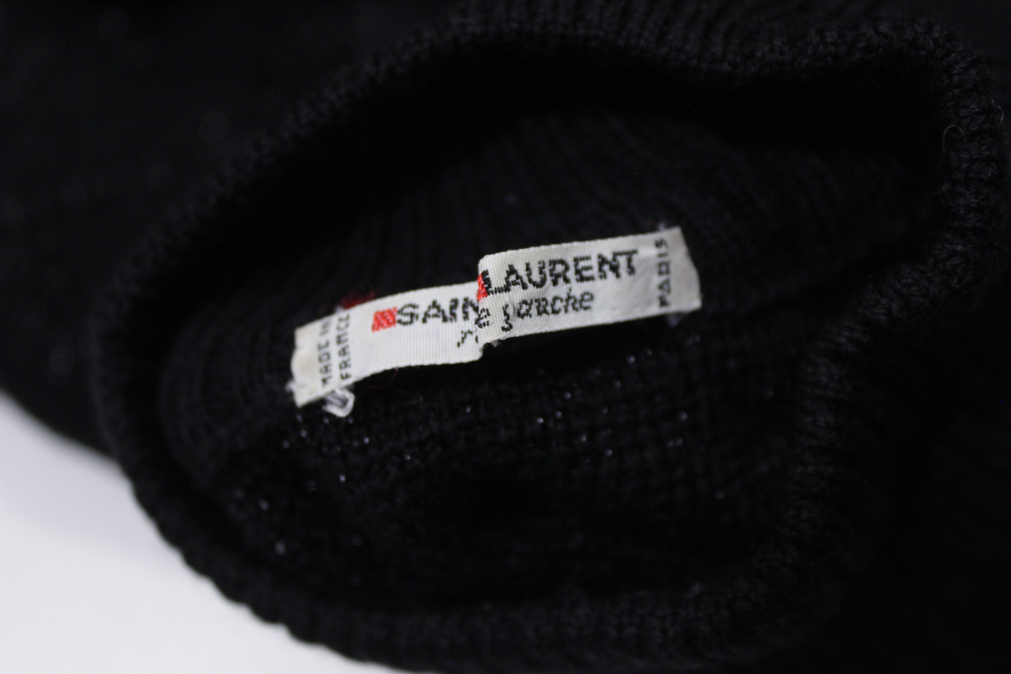 Saint Laurent Paris 80S Rive Gauche "Waves" Stretch Knit Vintage Size M / US 6-8 / IT 42-44 - 8 Thumbnail
