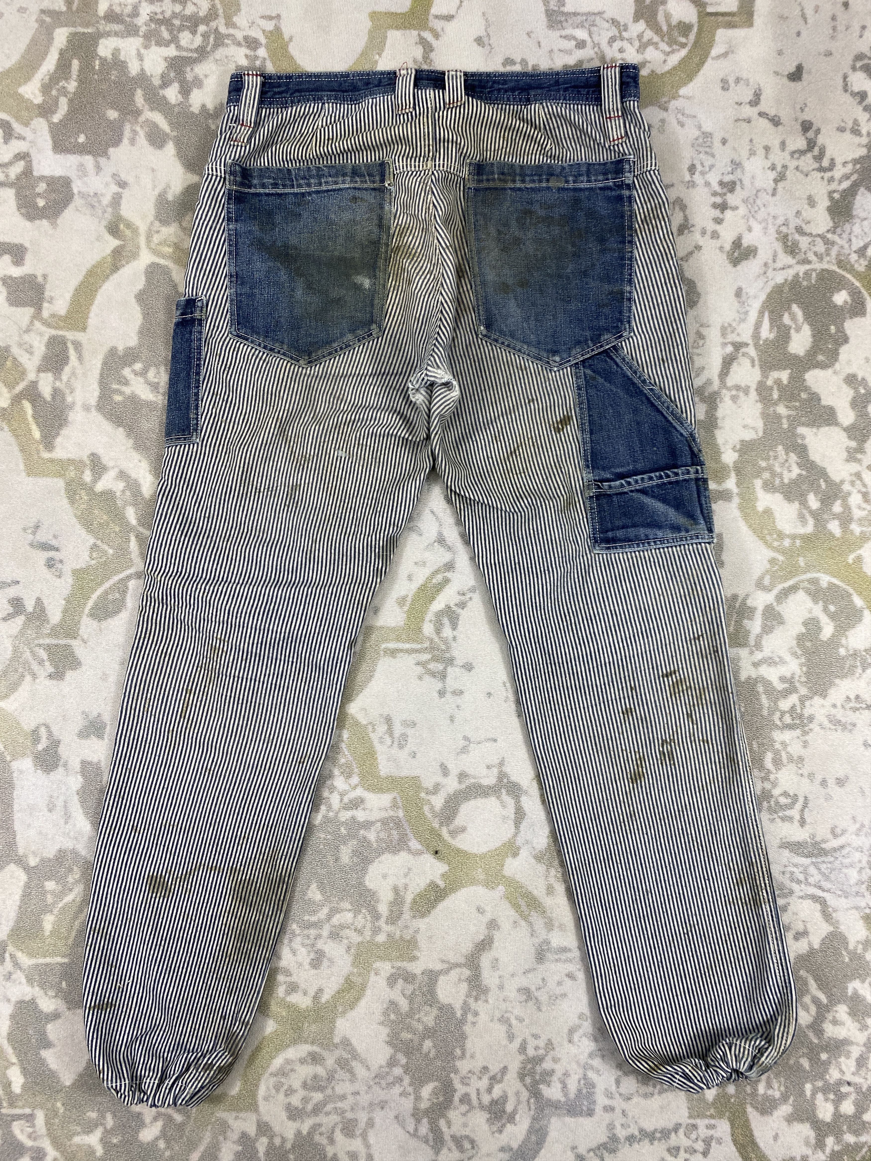 Japanese Brand Distressed Vintage Hickory Pants 34x32 Denim- JN3573 Size US 34 / EU 50 - 2 Thumbnail