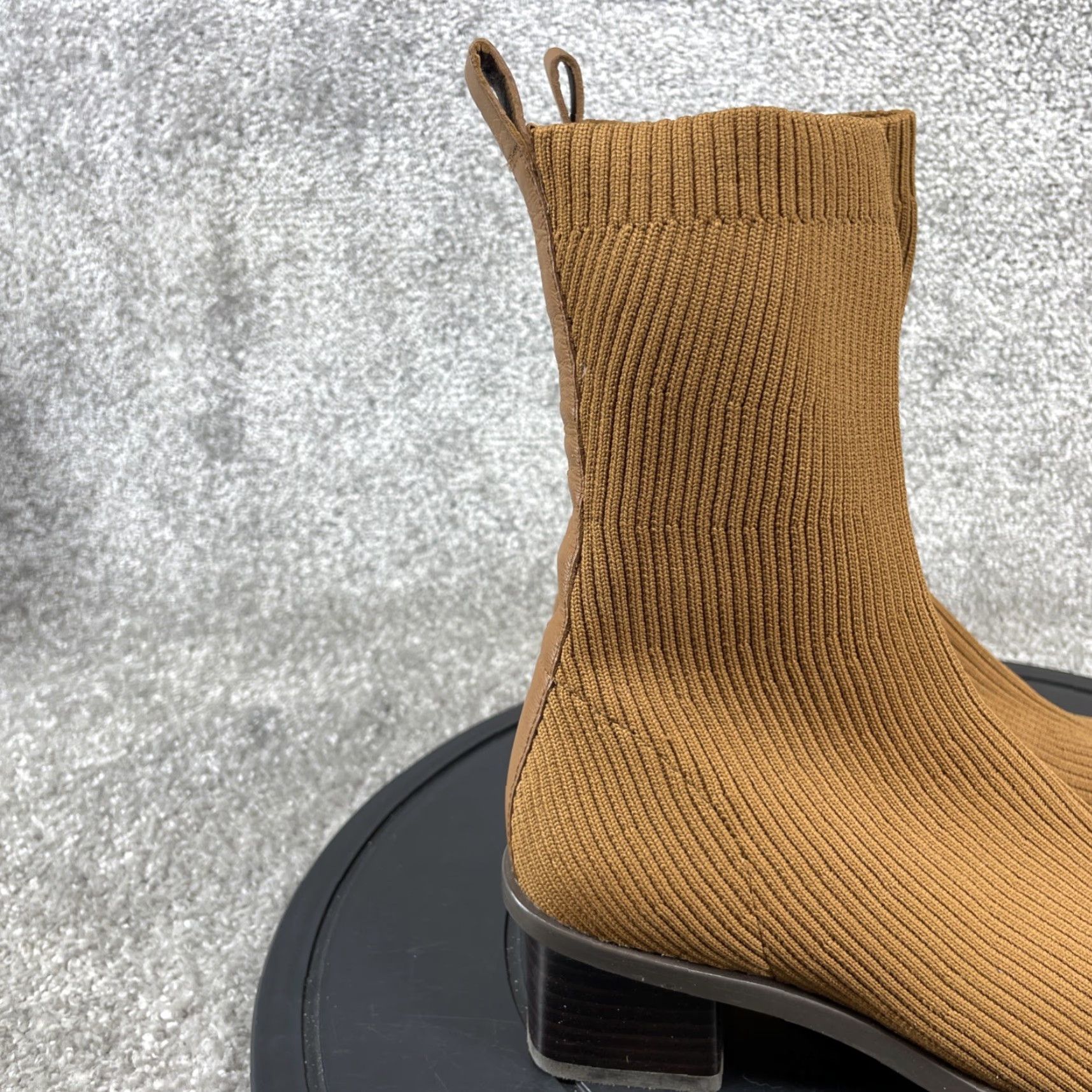 Everlane VINTAGE Everlane Women's Boots Size 5.5 Mid-Calf ReKnit Ankle High Block Heel Brown Casual Shoe Size ONE SIZE - 3 Thumbnail