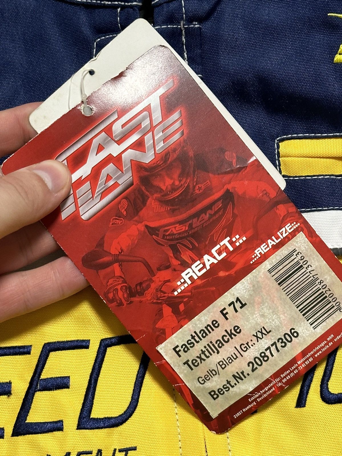Vintage New 🤩 Fast Lane Vintage Speed Fighter Racing Jacket Large Size US XXL / EU 58 / 5 - 5 Thumbnail