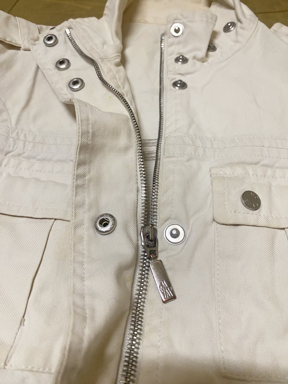 Moncler Moncler Multi Pocket Drawstring Denim Jacket Size US S / EU 44-46 / 1 - 6 Thumbnail