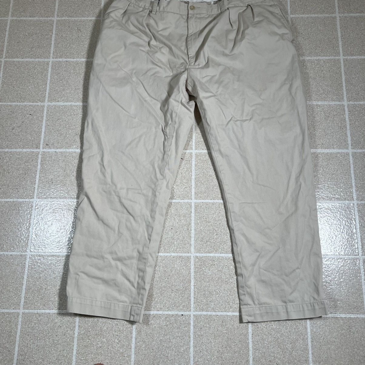Polo Ralph Lauren Polo Ralph Lauren Ethan Pants Khaki Flat Classic Fit Pony Size US 38 / EU 54 - 1 Thumbnail