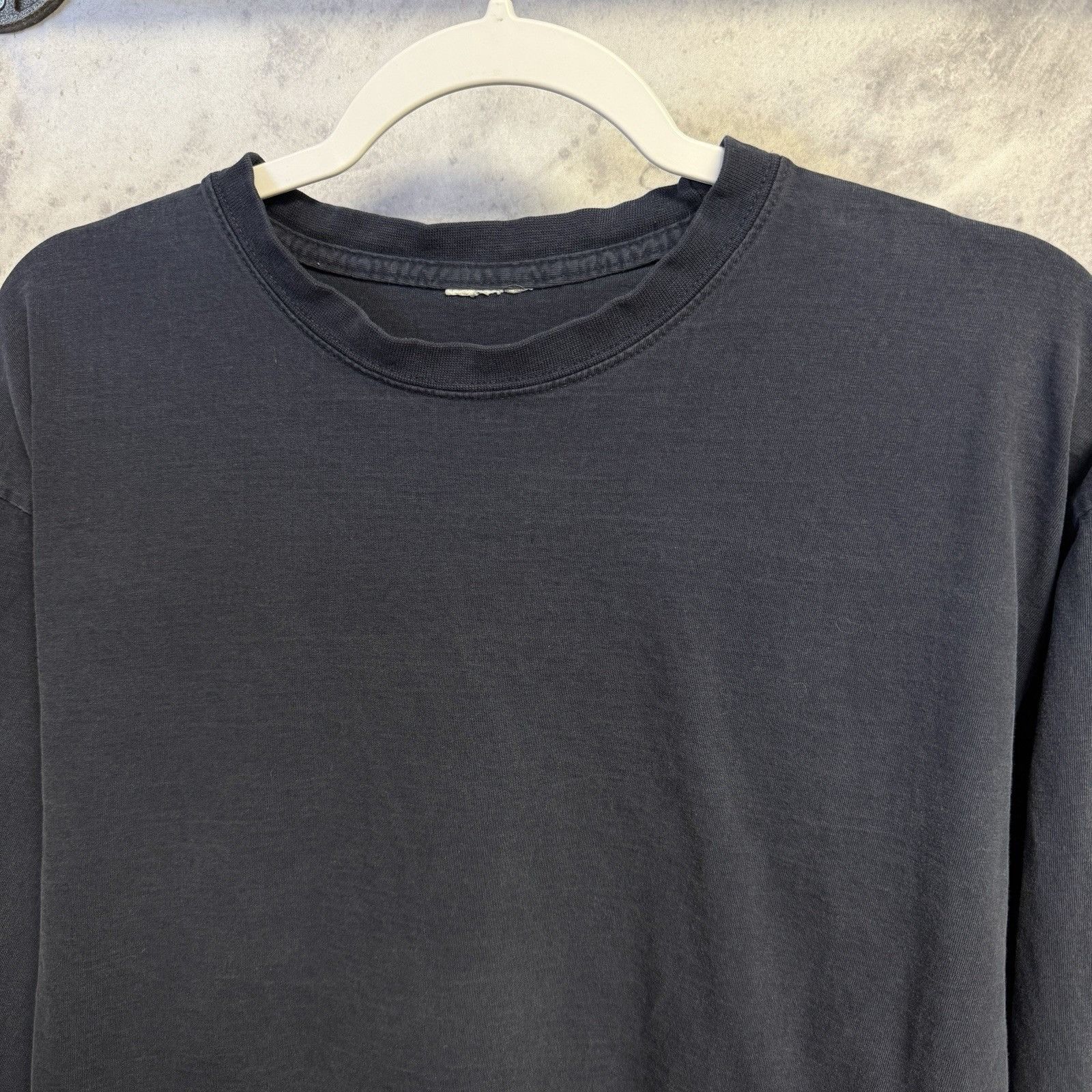 Vintage Vintage Y2K Faded Blue Long Sleeve T Shirt XL Skate Grunge Size US XL / EU 56 / 4 - 3 Thumbnail
