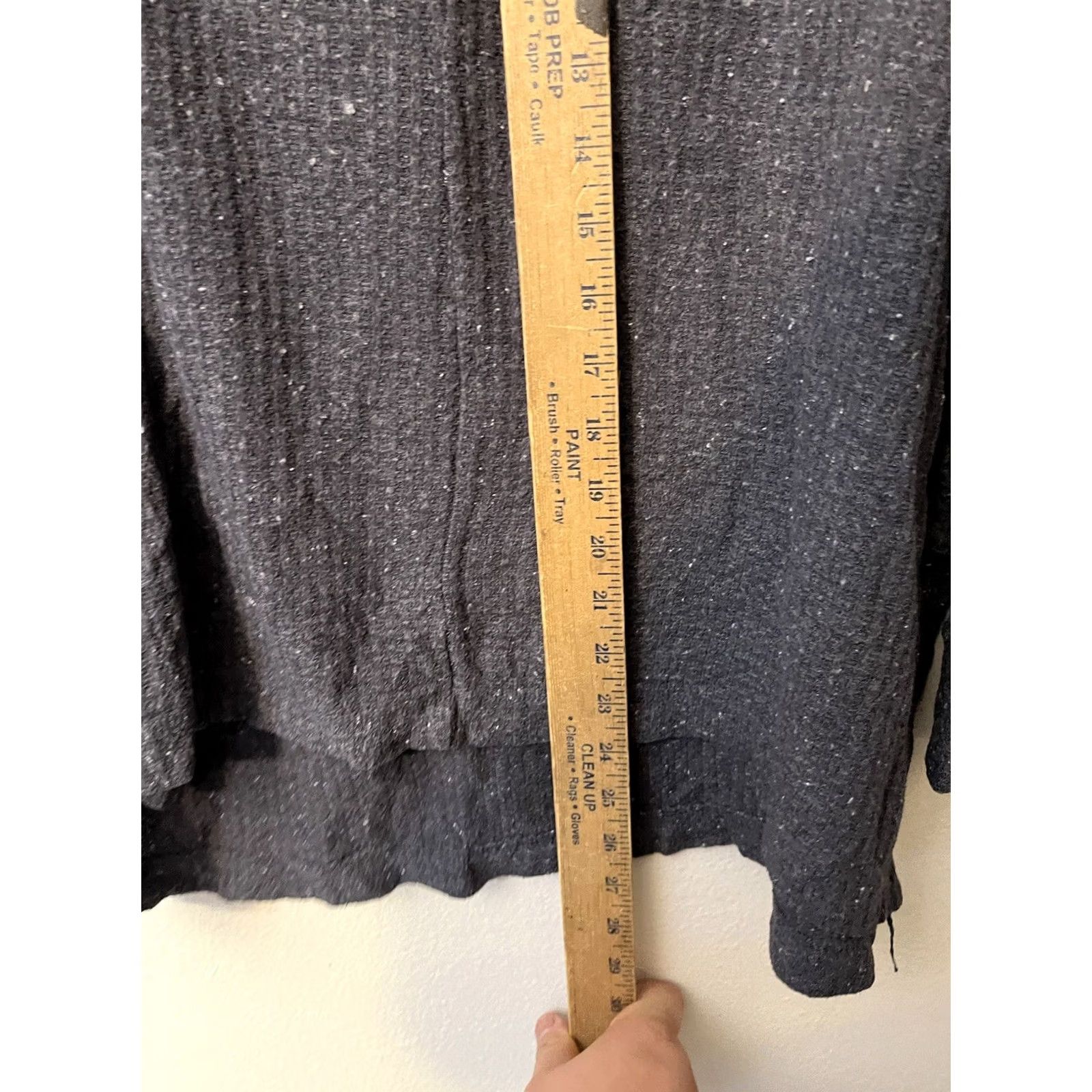 Old Navy Old Navy Women's Waffle Shirt Waffle Knit Henley Cozy Long Sleeved Top L Gray Size L / US 10 / IT 46 - 4 Thumbnail