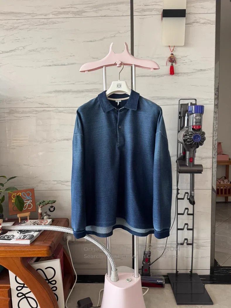 Loewe Loewe Fleece Polo Shirt Long Sleeve Jacket Size US M / EU 48-50 / 2 - 1 Thumbnail