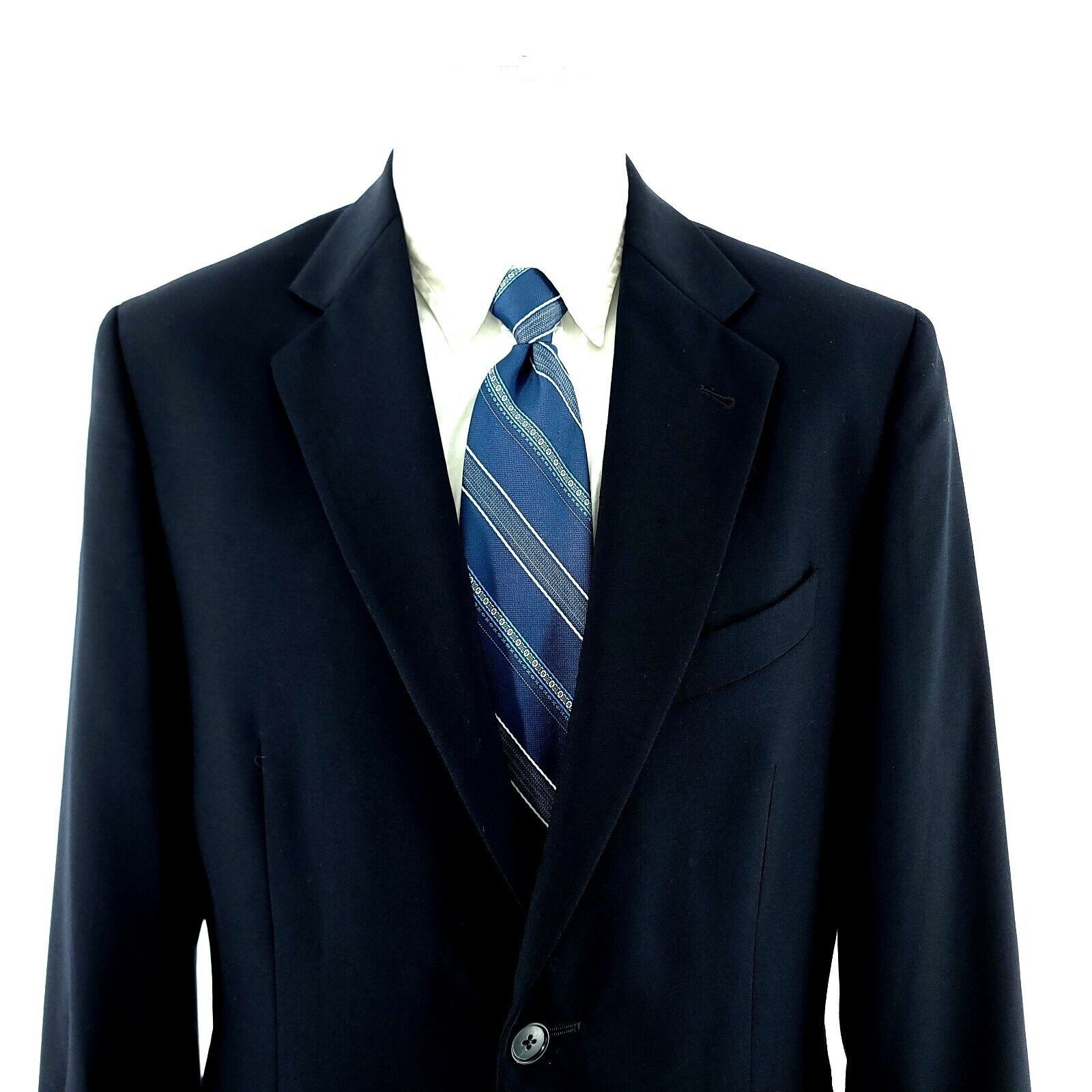 Joseph Abboud Joseph Abboud Collection Wool 2 Button Blazer 40R Blue Size 40R - 1 Thumbnail