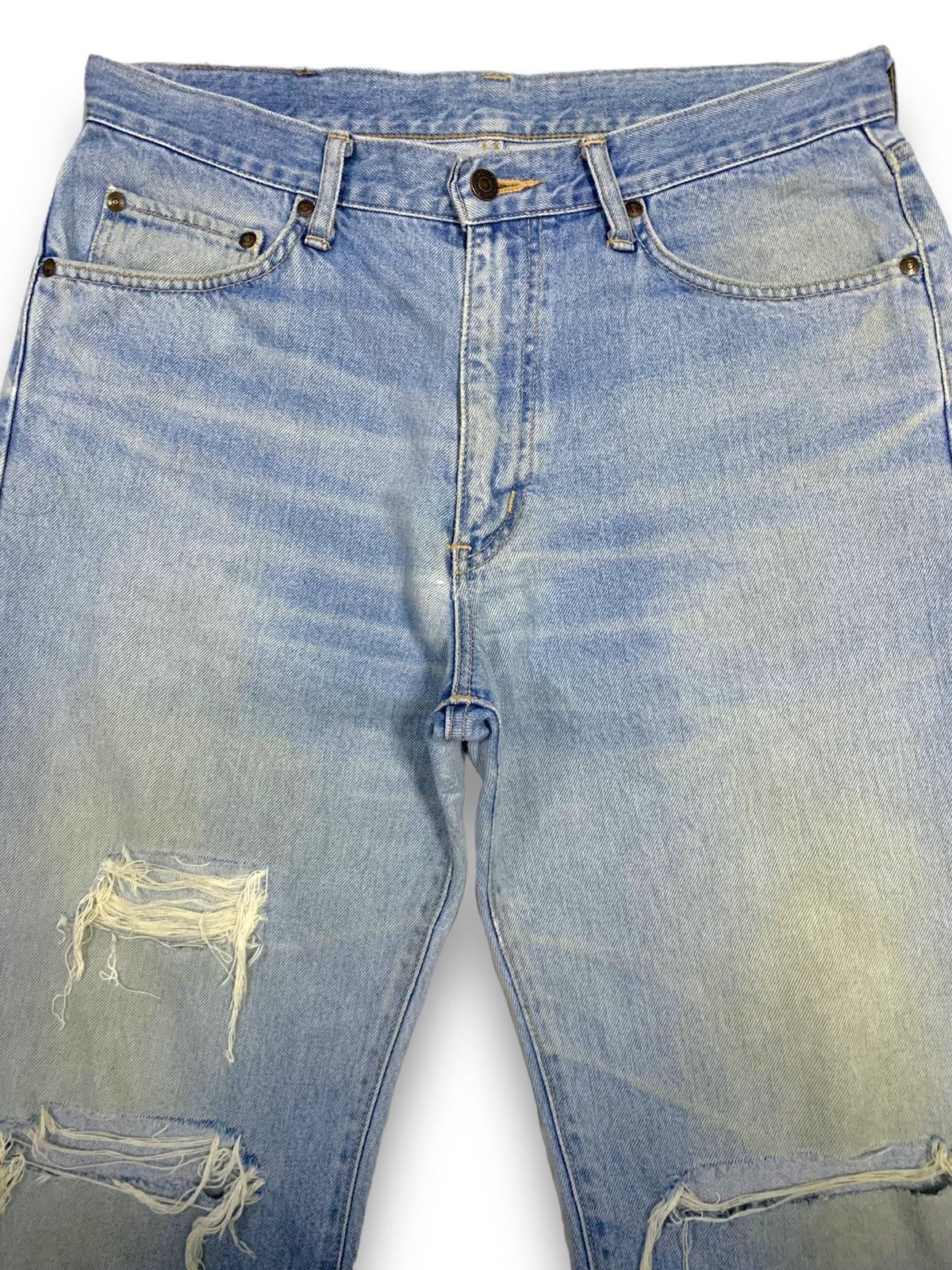 Edwin Vintage 90s Edwin Classic Rusty Mud Wash Distressed Jeans Size US 34 / EU 50 - 3 Thumbnail