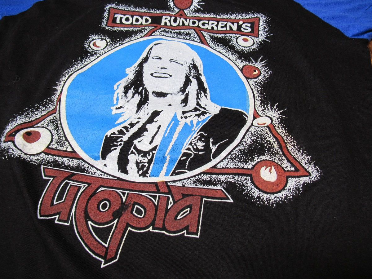 Vintage Todd Rundgren 1980 Utopia Tour Vintage Tee Size US M / EU 48-50 / 2 - 5 Thumbnail