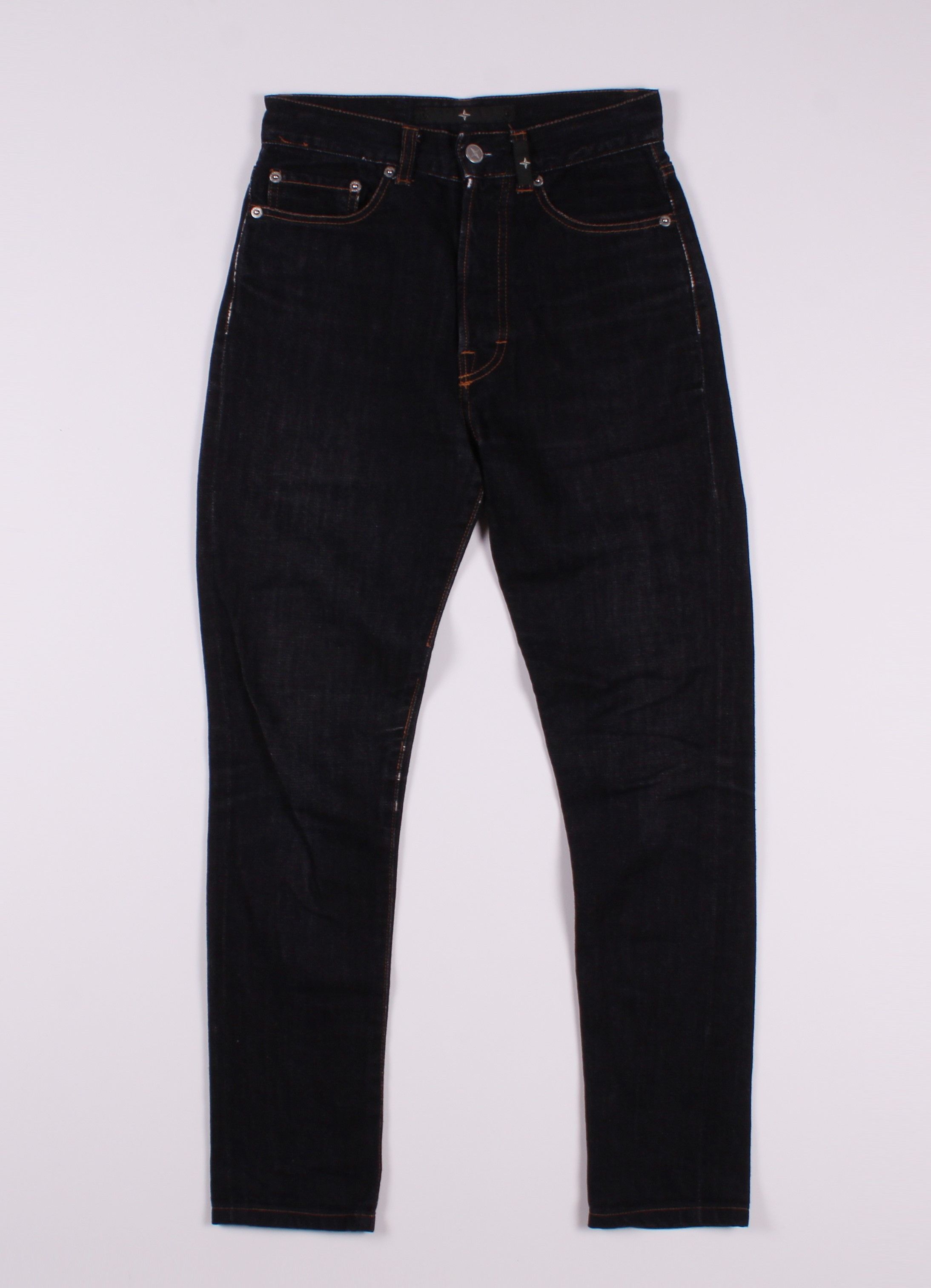 image of Vintage Stone Island Denim's High Waisted Jeans in Navy, Women's (Size 26)