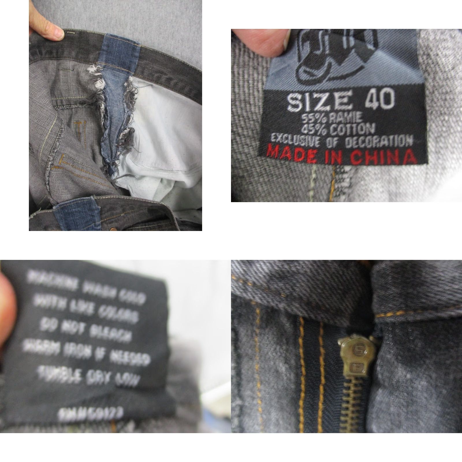 Vintage Makaveli Branded Jeans Mens 40 Gray Embroidered Pockets Hip Hop Y2K Streetwear Jeans Mens 40 Gray Embroidered Pockets Hip Hop Streetwear Size US 40 / EU 56 - 9 Thumbnail