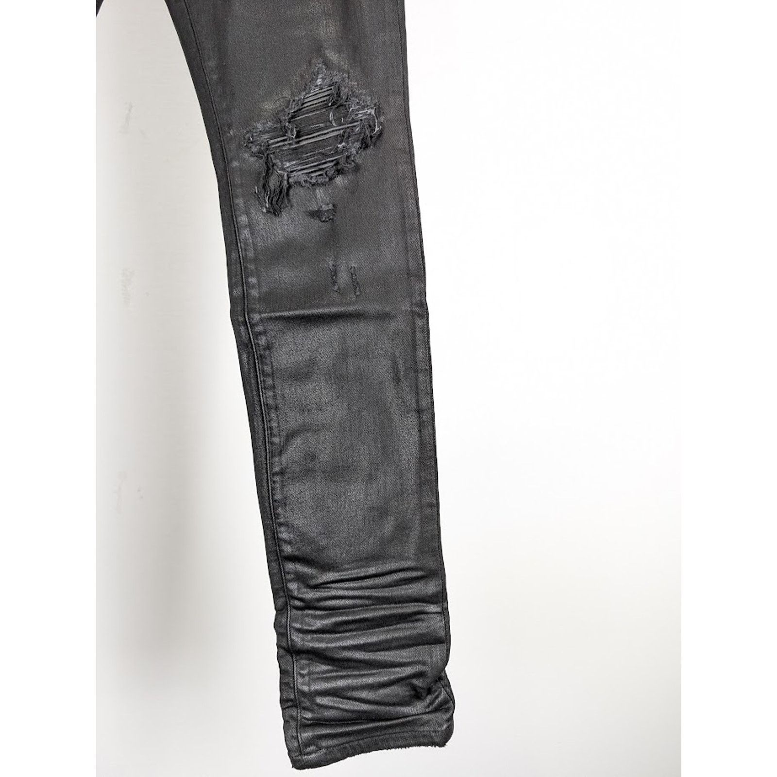 Amiri o1rshd1 Q:2 / Coated MX1 Jeans in Black Size US 33 - 7 Thumbnail