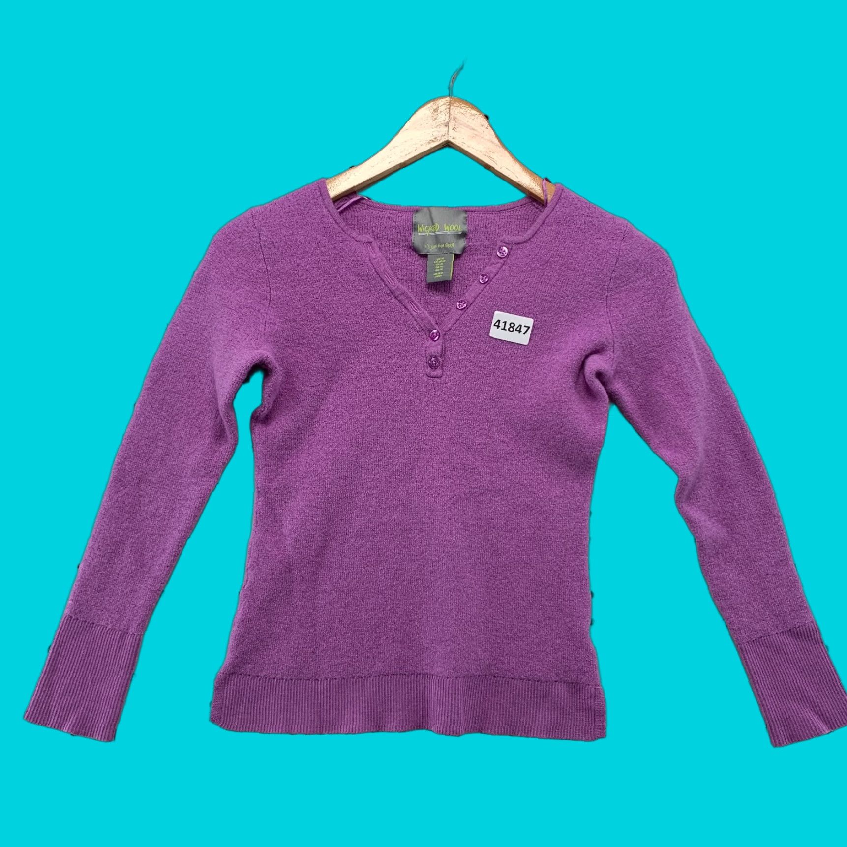 Vintage VINTAGE Wicked Wool Henley Shirt Womens Medium Pink Long Sleeve Casual Travel 90s Size M / US 6-8 / IT 42-44 - 1 Thumbnail