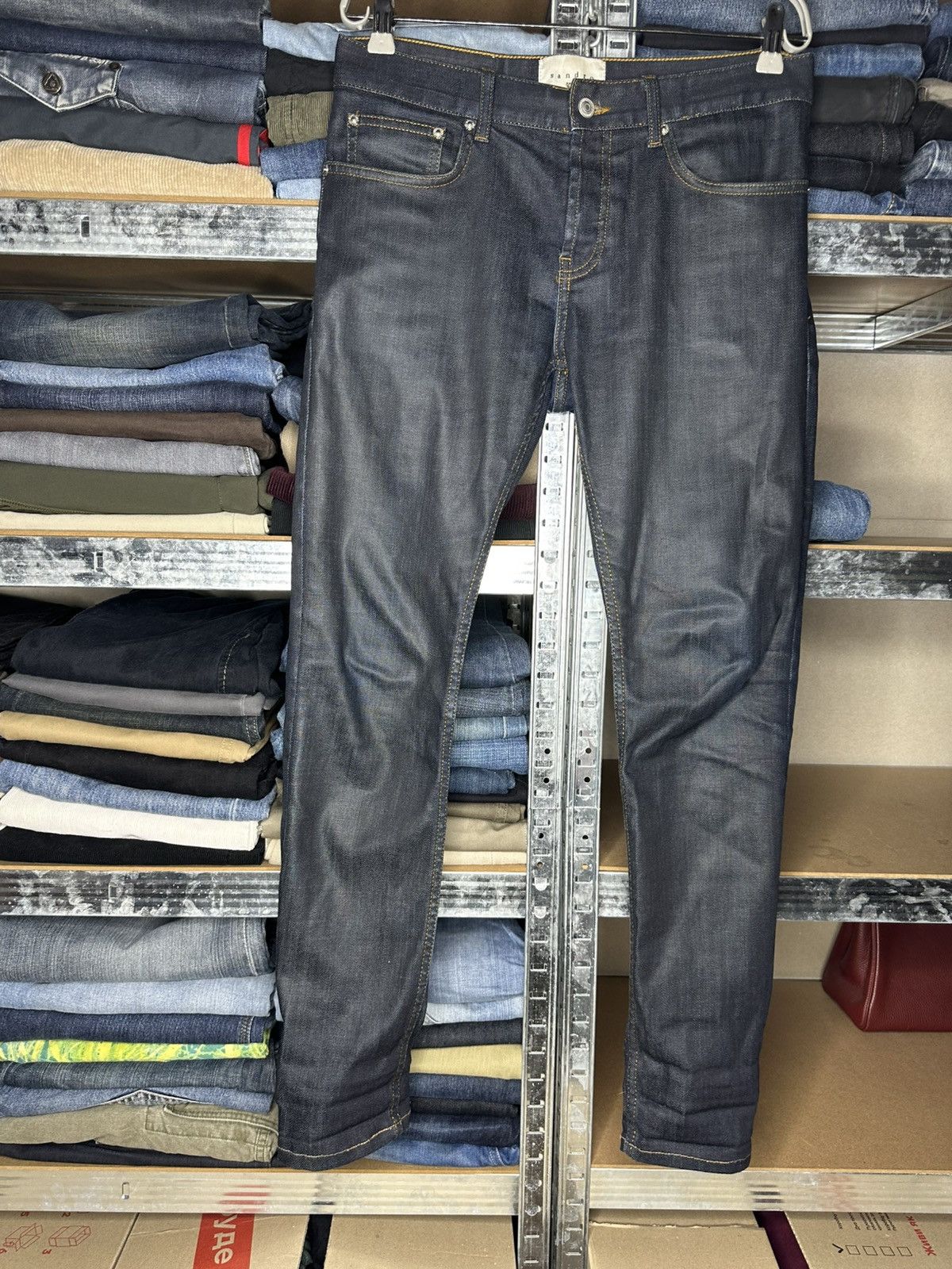 Sandro Sandro Paris Skinny Jeans Men's Size 31 Raw Indigo Denim Size US 31 - 1 Thumbnail