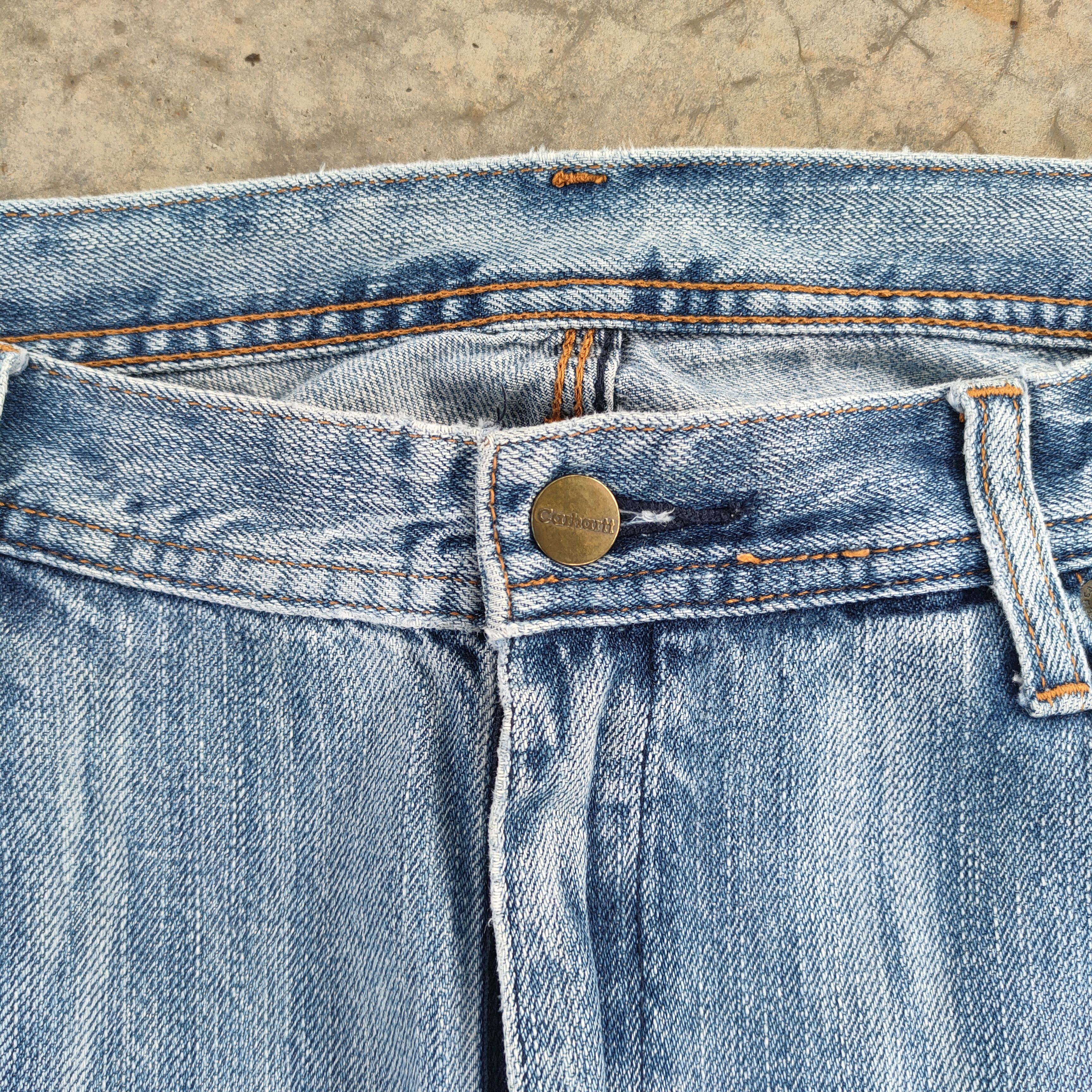 Carhartt VINTAGE CARHARTT CARPENTER FADED JEANS DENIM PANTS Size US 38 / EU 54 - 5 Thumbnail