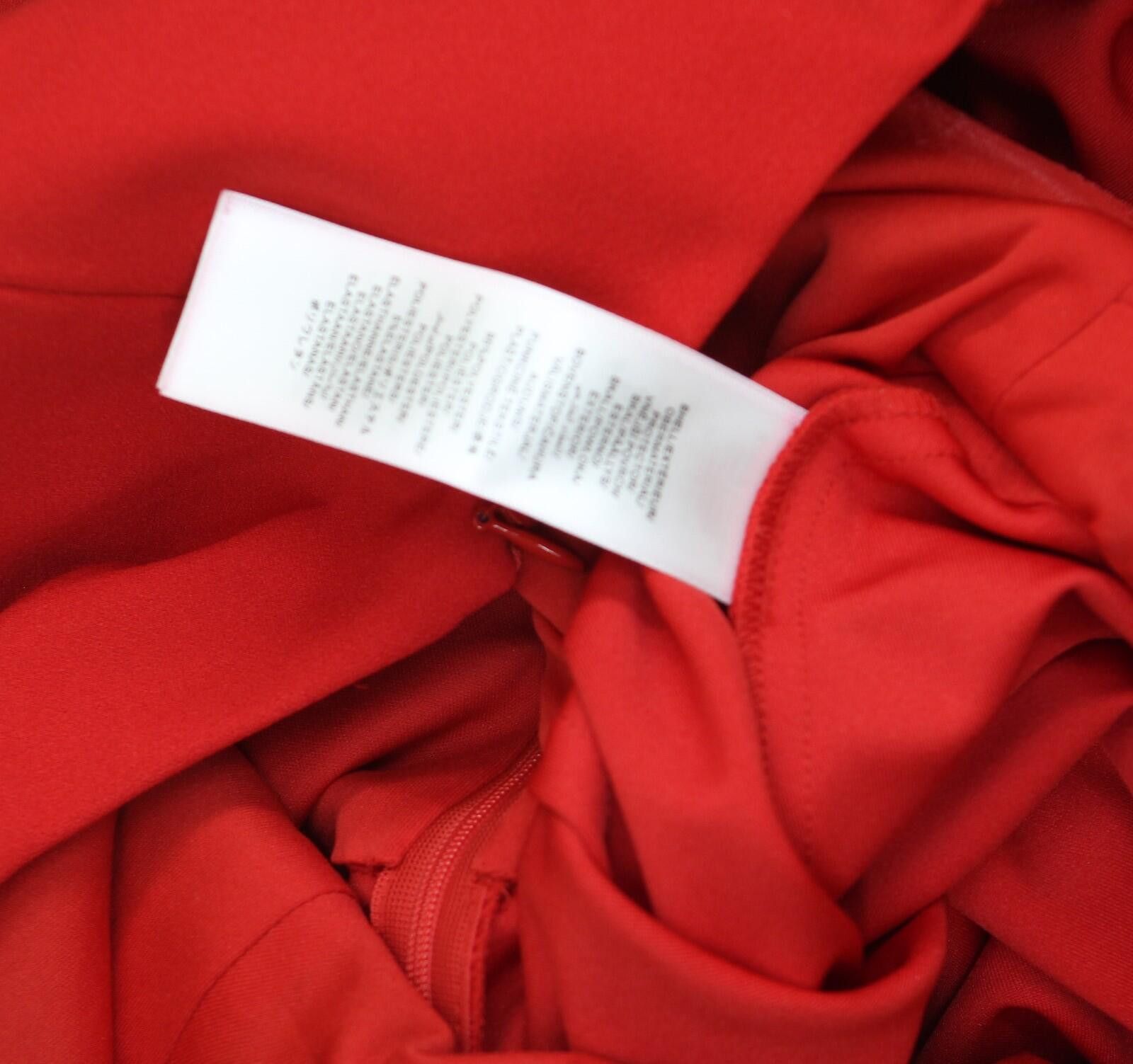 Other Adrianna Papell Knit Crepe Ruffle Jumpsuit Super Red 2 Size 26" / US 2 / IT 38 - 5 Thumbnail