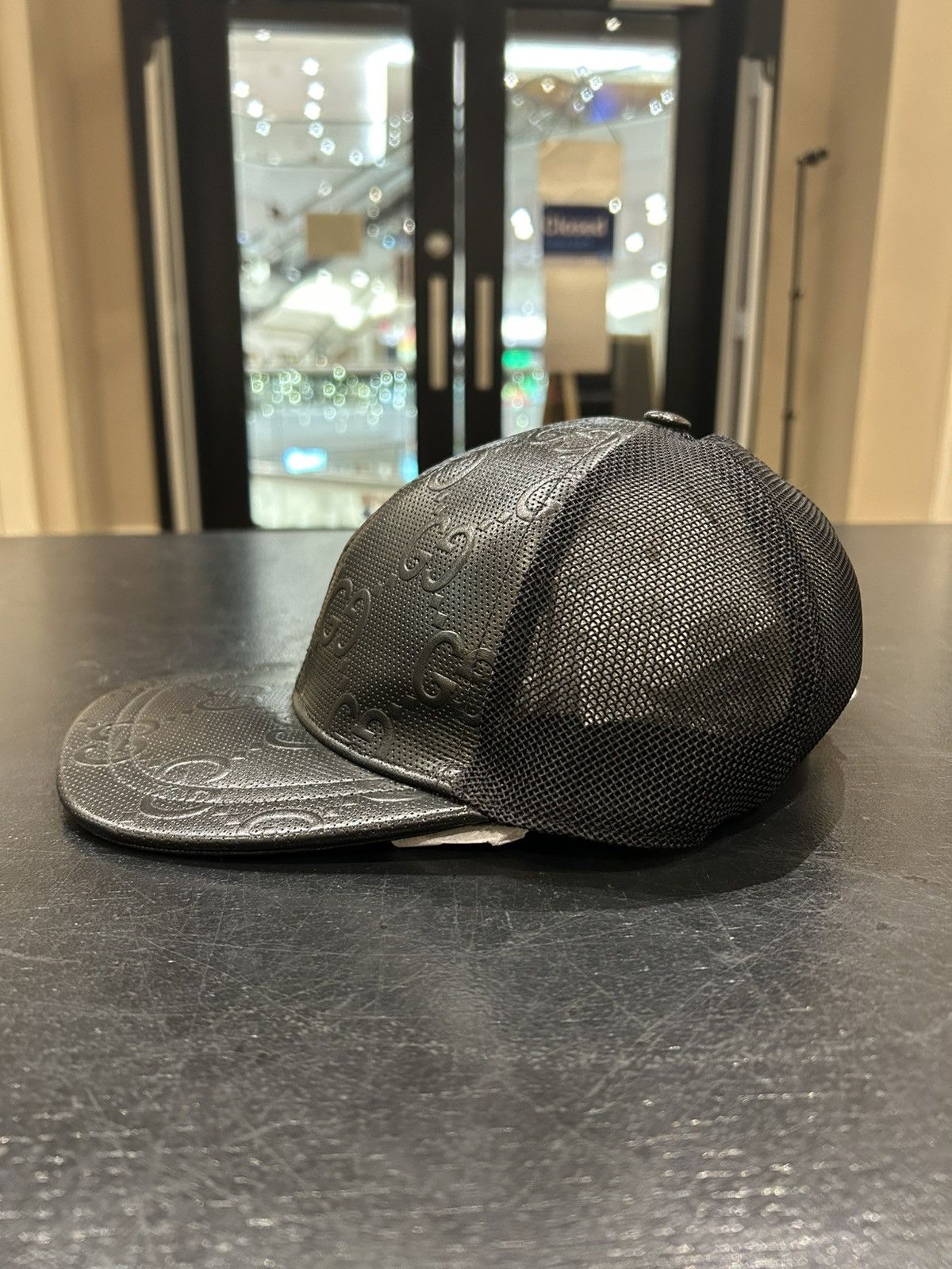 Gucci Gucci Leather Monogram Trucker Hat Size ONE SIZE - 2 Thumbnail