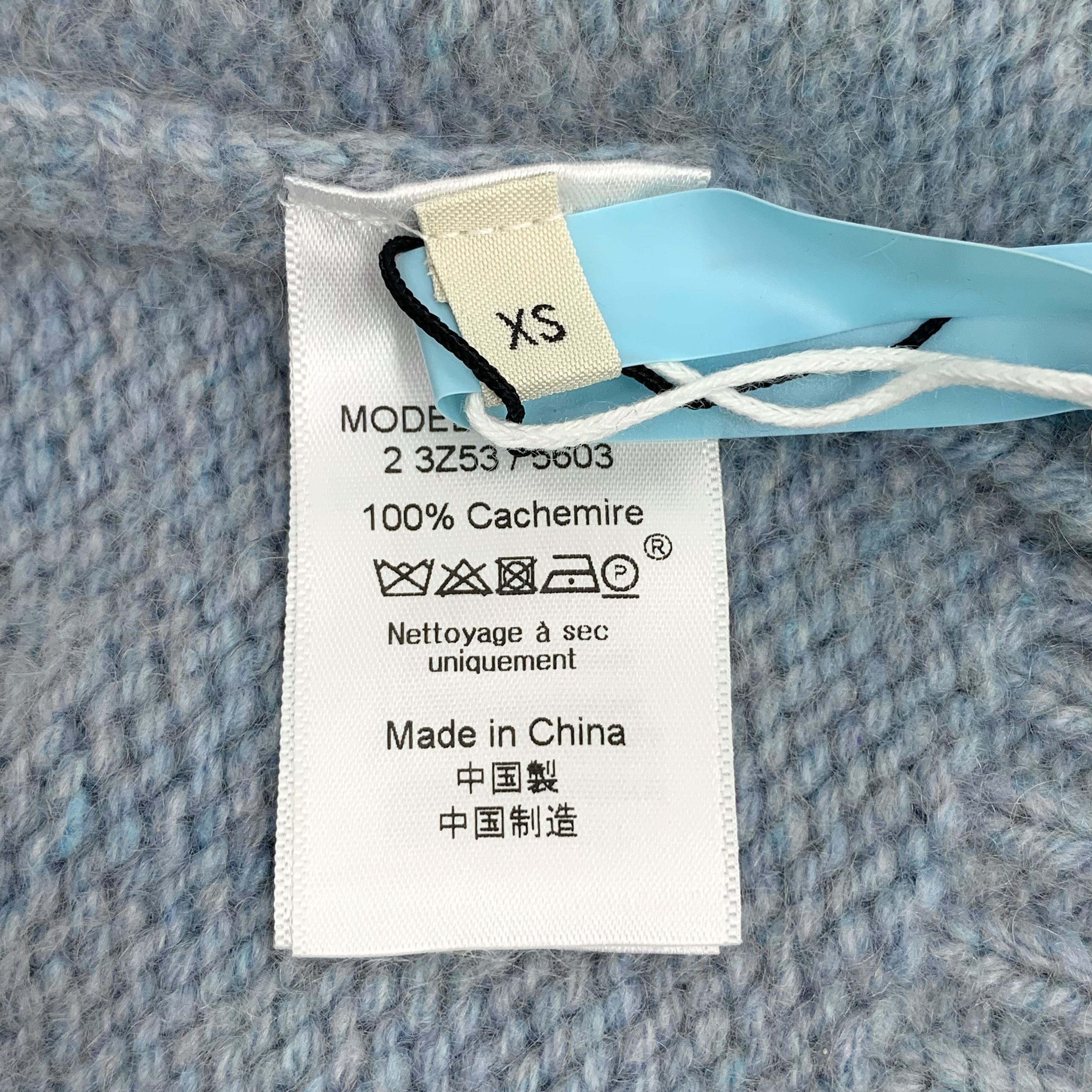 Celine Celine Cashmere Turtleneck Sweater Blue (XS) Size XS / US 0-2 / IT 36-38 - 6 Thumbnail