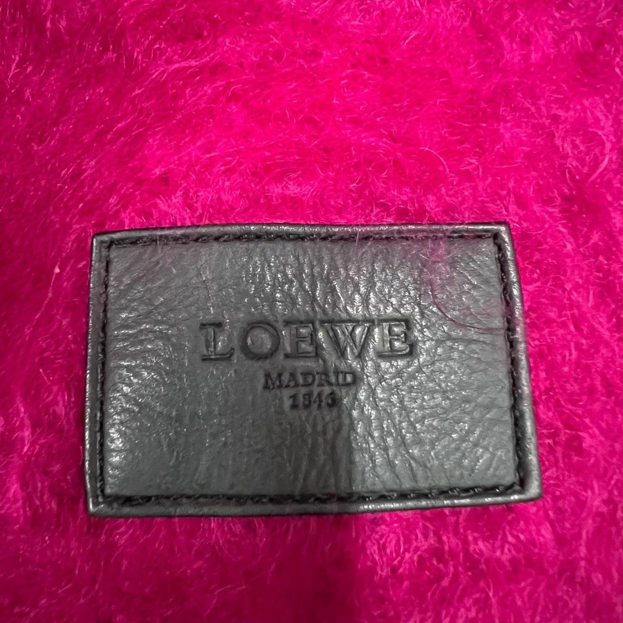 Loewe LOEWE Fuchsia Logo Scarf One Size 95 New Size ONE SIZE - 3 Thumbnail