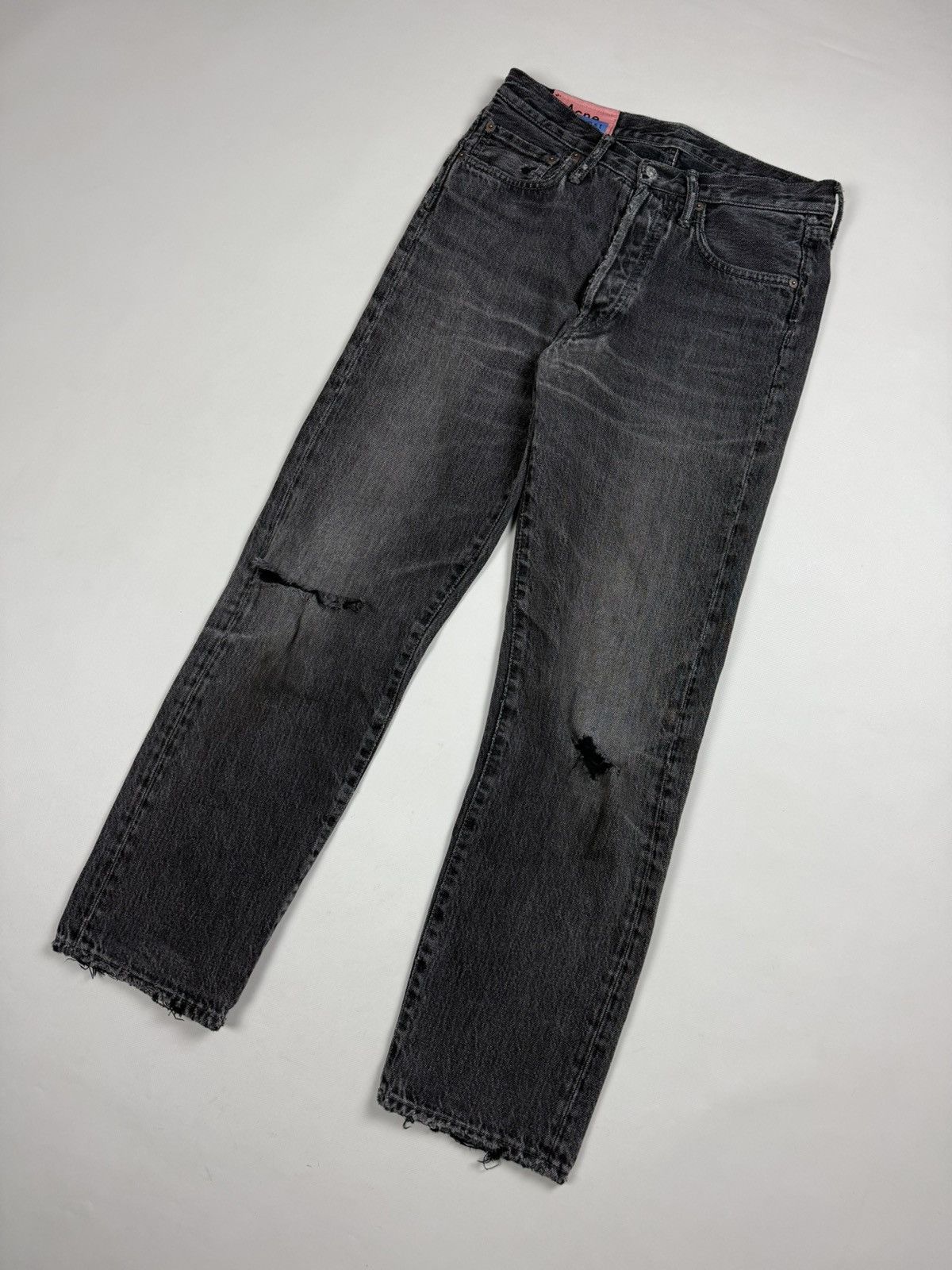 Acne Studios Acne Studios Bla Konst 1996 Used Distressed Denim Jeans Size US 29 - 4 Thumbnail