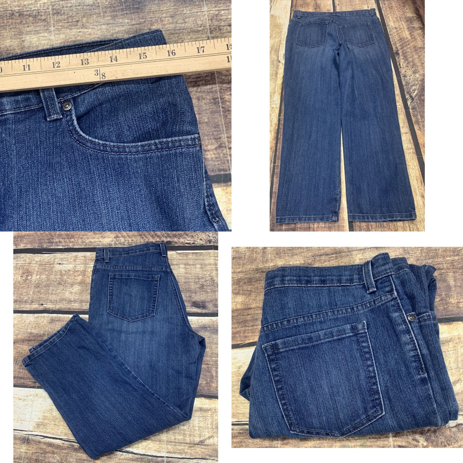 Gloria Vanderbilt Gloria Vanderbilt Jeans Women Short 12P Blue Stretch 32x25 1/2 Corto Court Straight Size 34" / US 12 / IT 48 - 8 Thumbnail