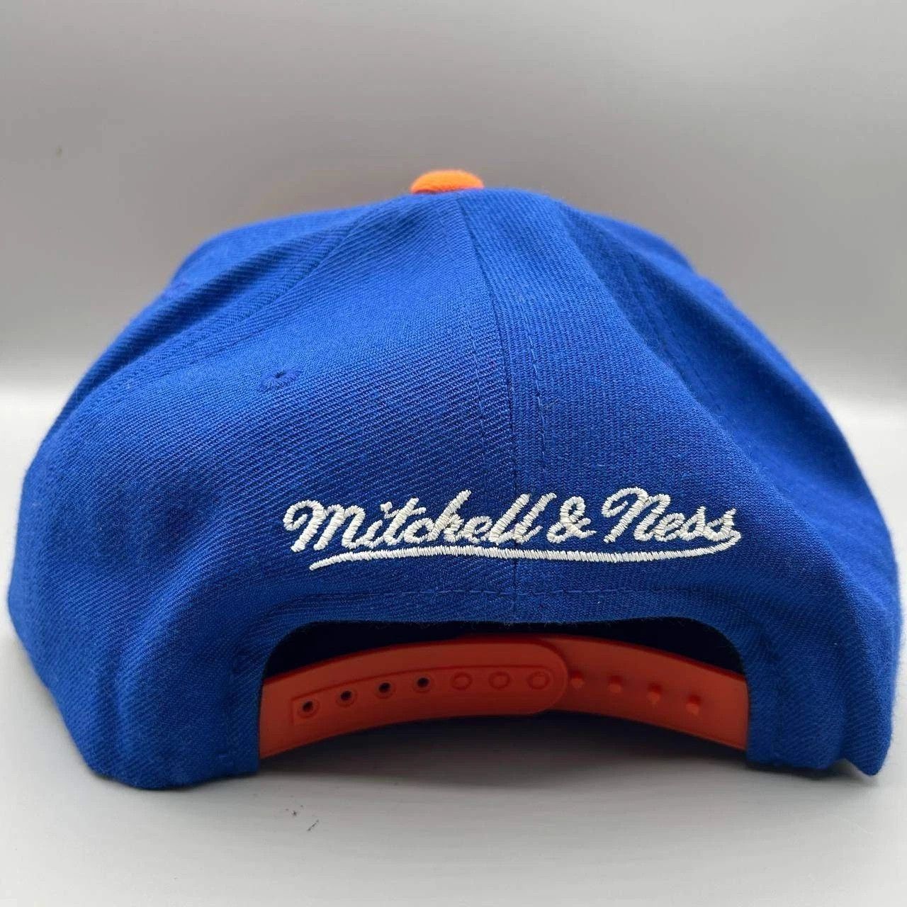 Mitchell & Ness Cleveland Cavaliers Cavs Hat Men Blue Orange Snap Back Cap Size ONE SIZE - 6 Thumbnail