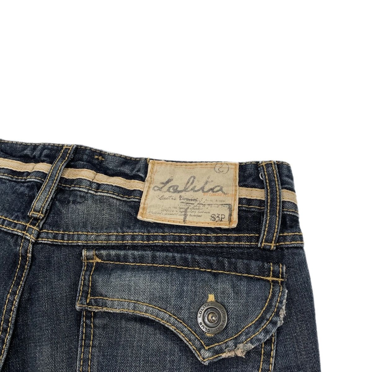 If Six Was Nine Lolita Distressed Denim Shorts Size 29" - 5 Thumbnail
