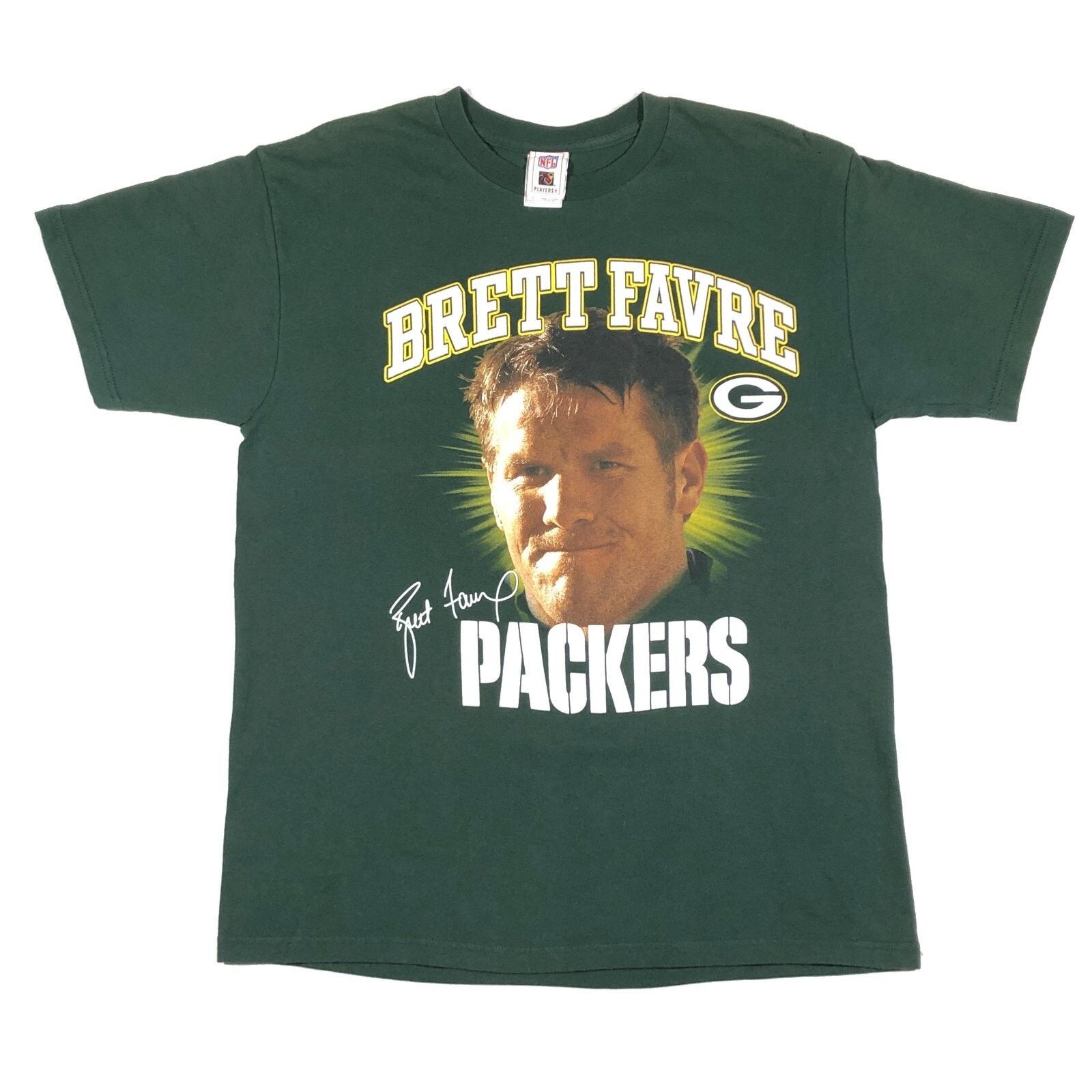 NFL × Vintage Vintage Green Bay Packers Brett Favre NFL Football Tee Large Size US L / EU 52-54 / 3 - 1 Thumbnail