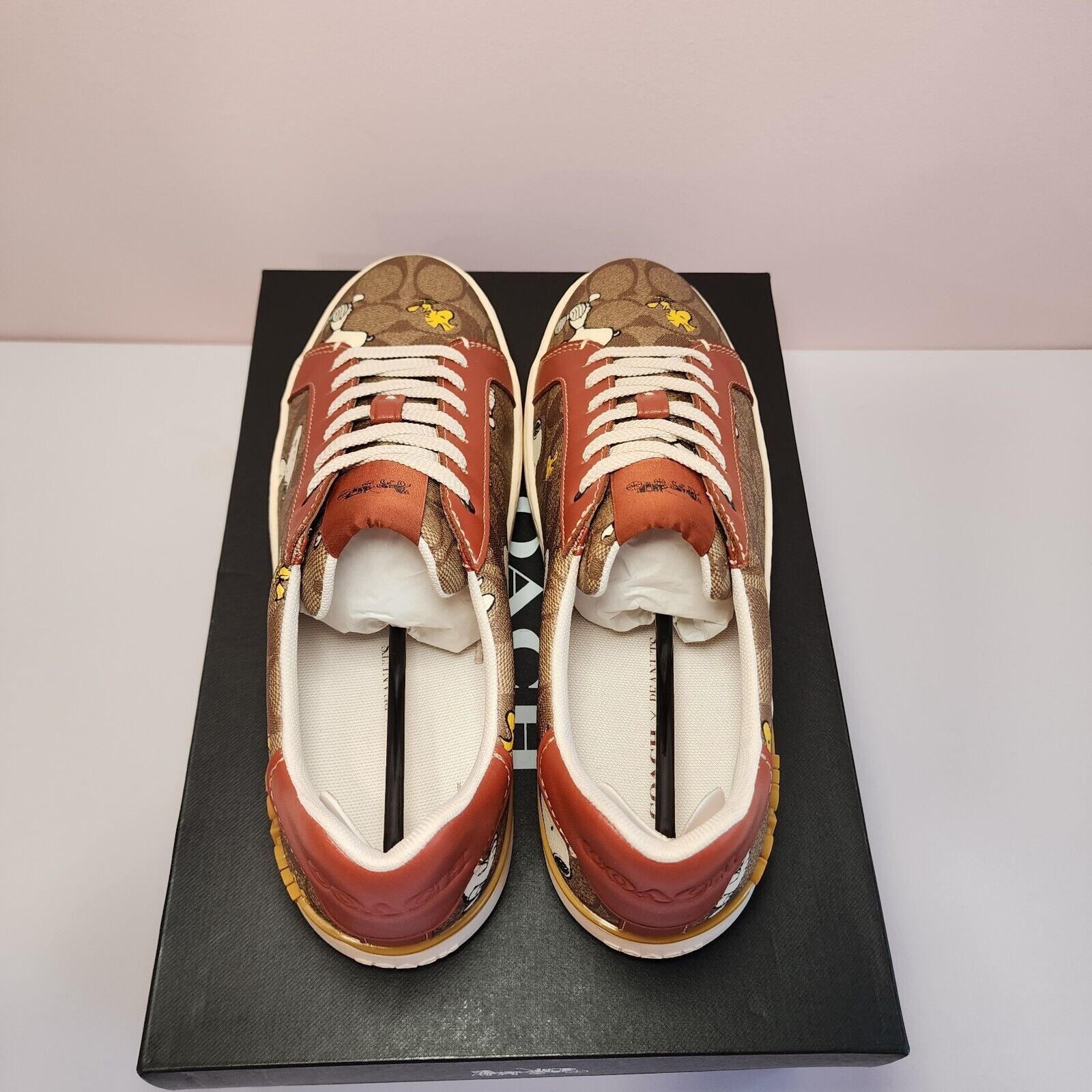 Coach CF162 COACH PEANUTS SNEAKERS SNOOPY WOODSTOCK MEN'S 11.5 D Size US 11.5 / EU 44-45 - 3 Thumbnail