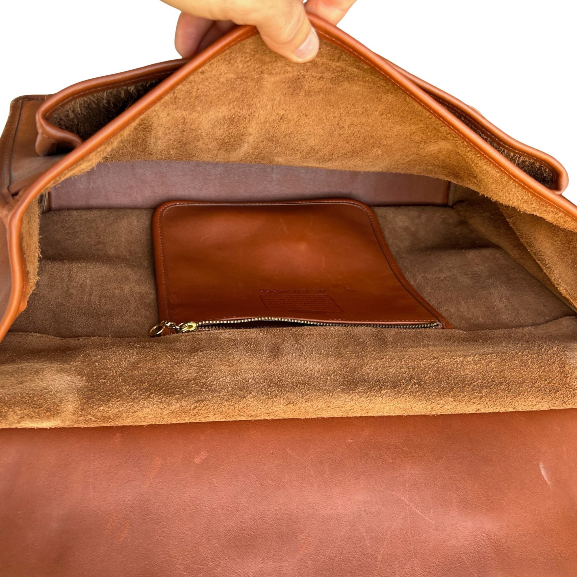 Coach Vintage Coach 5266 Beekman Briefcase Leather Tan Gold Hardwa Size ONE SIZE - 3 Thumbnail