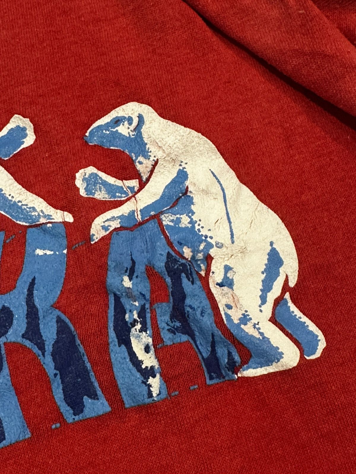 Vintage Vintage 70’s Alaska Polar Bears Faded Tee Shirt Size US M / EU 48-50 / 2 - 10 Thumbnail