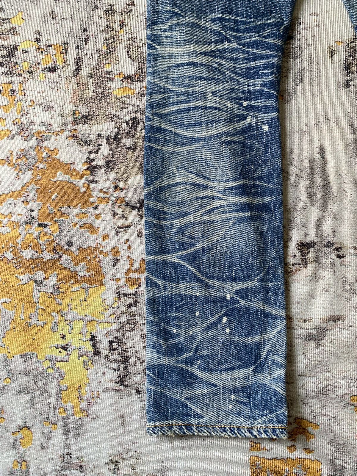 Japanese Brand Double Standard Clothing Japan Distressed Honeycomb Selvedge Size US 30 / EU 46 - 12 Thumbnail