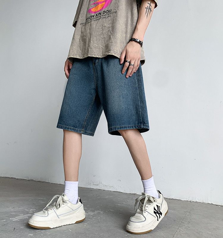 Japanese Brand × Jean Loose straight casual denim shorts Size US 30 / EU 46 - 2 Thumbnail
