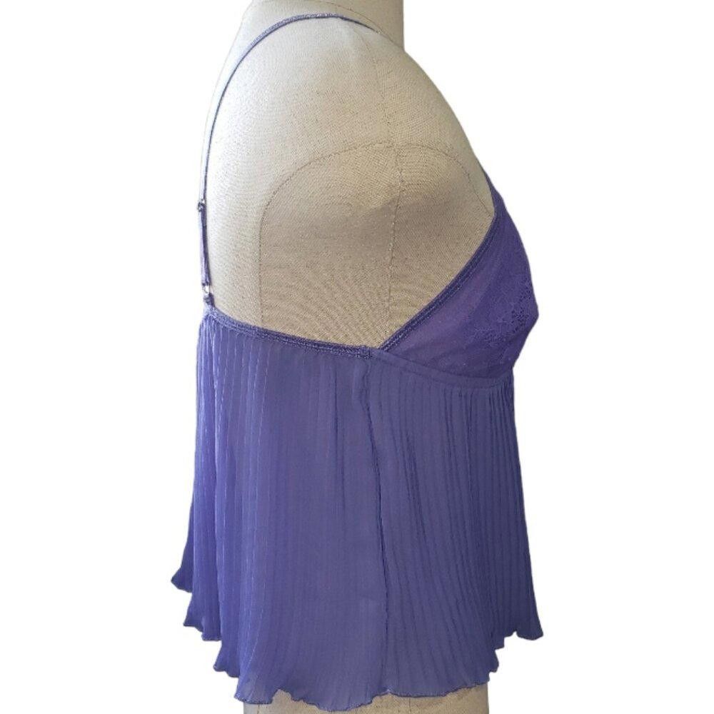 Designer CT1563 Hunkemoller Amy Lace & Plisse Chiffon Camisole S Size ONE SIZE - 3 Thumbnail