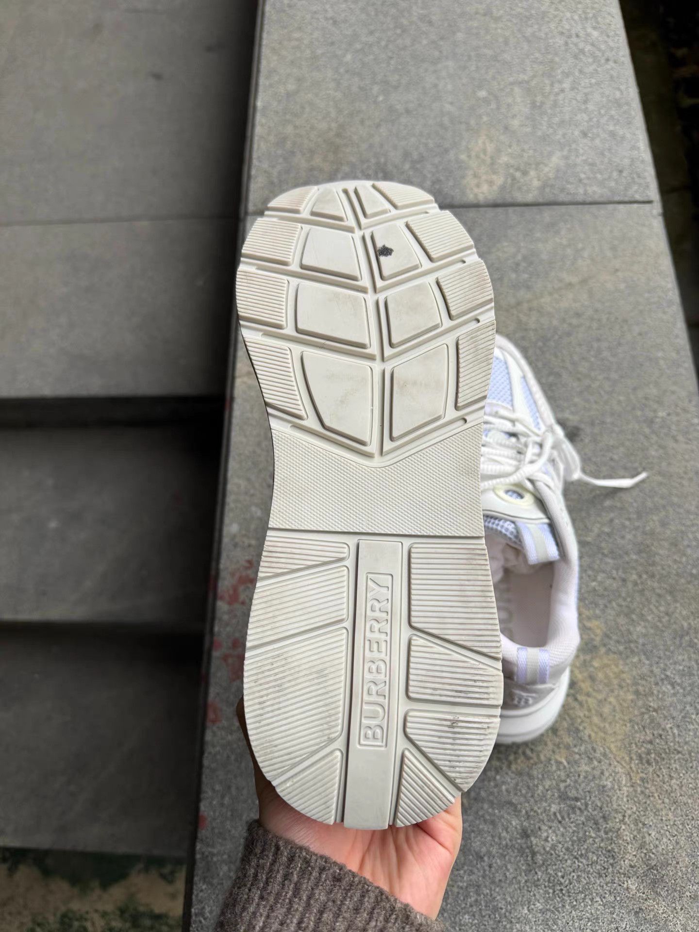 Burberry Burberry Men's White Lace-Up Casual Shoes K6 Size US 8 / EU 41 - 8 Thumbnail