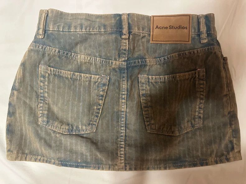 Other Acne Studios A weathered and faded low-waisted denim short Size 31" - 2 Thumbnail