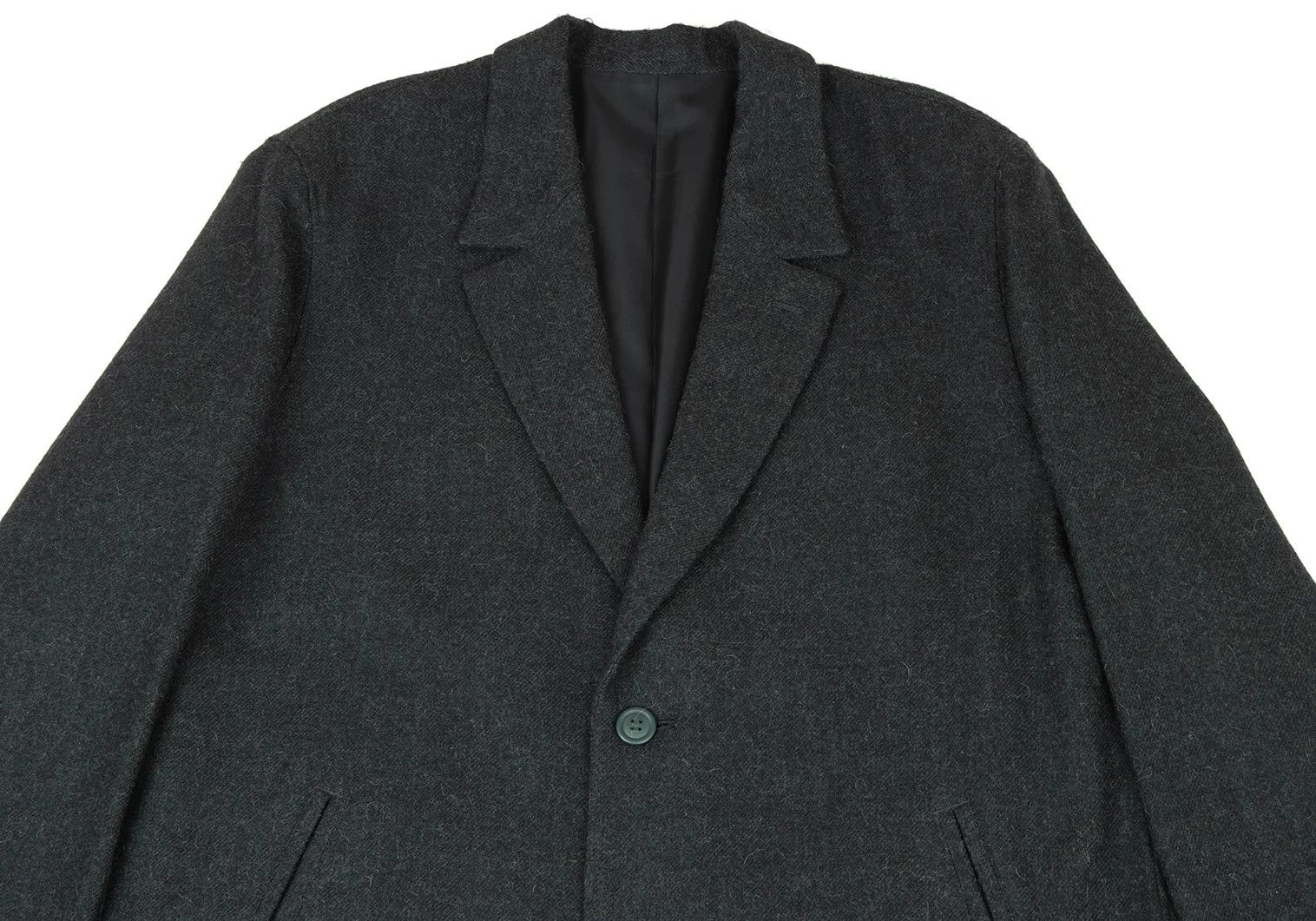 Issey Miyake Wool Chester Coat in Green, Size M Size US M / EU 48-50 / 2 - 2 Thumbnail