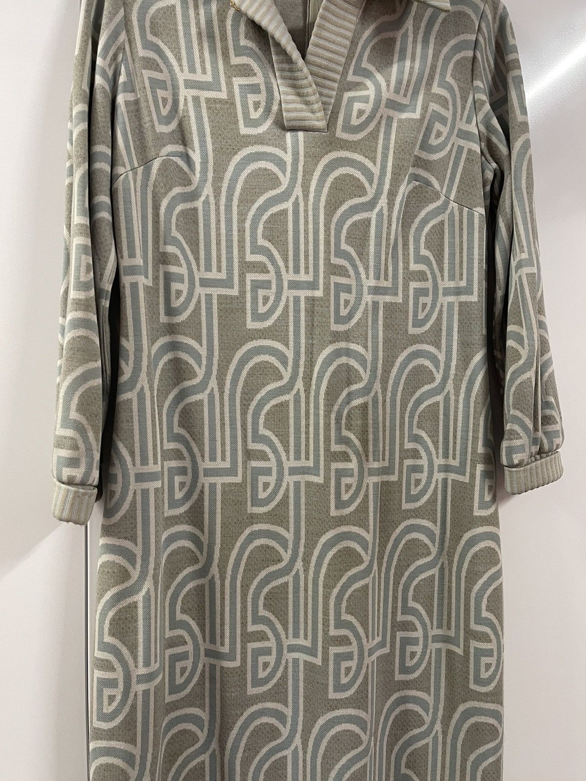 Vintage 60’s 70’s VTG Vintage Mid Century Long Multi Pattern Dress Size M / US 6-8 / IT 42-44 - 5 Thumbnail