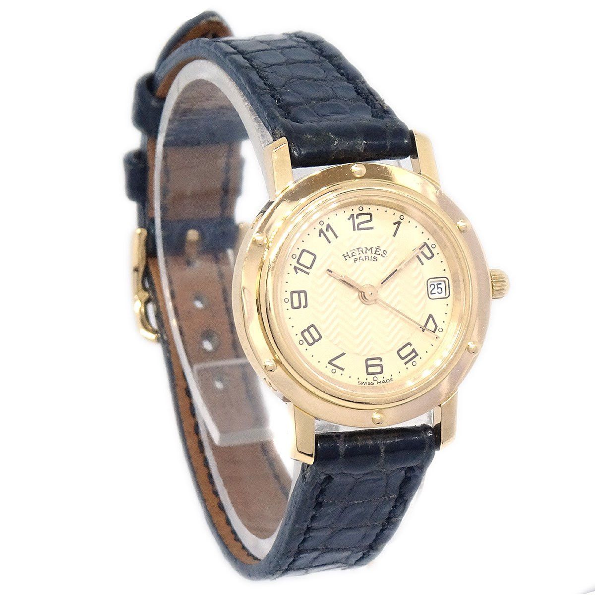 image of Hermes 2008 Clipper Pm 24Mm Ao33797 in Black, Women's