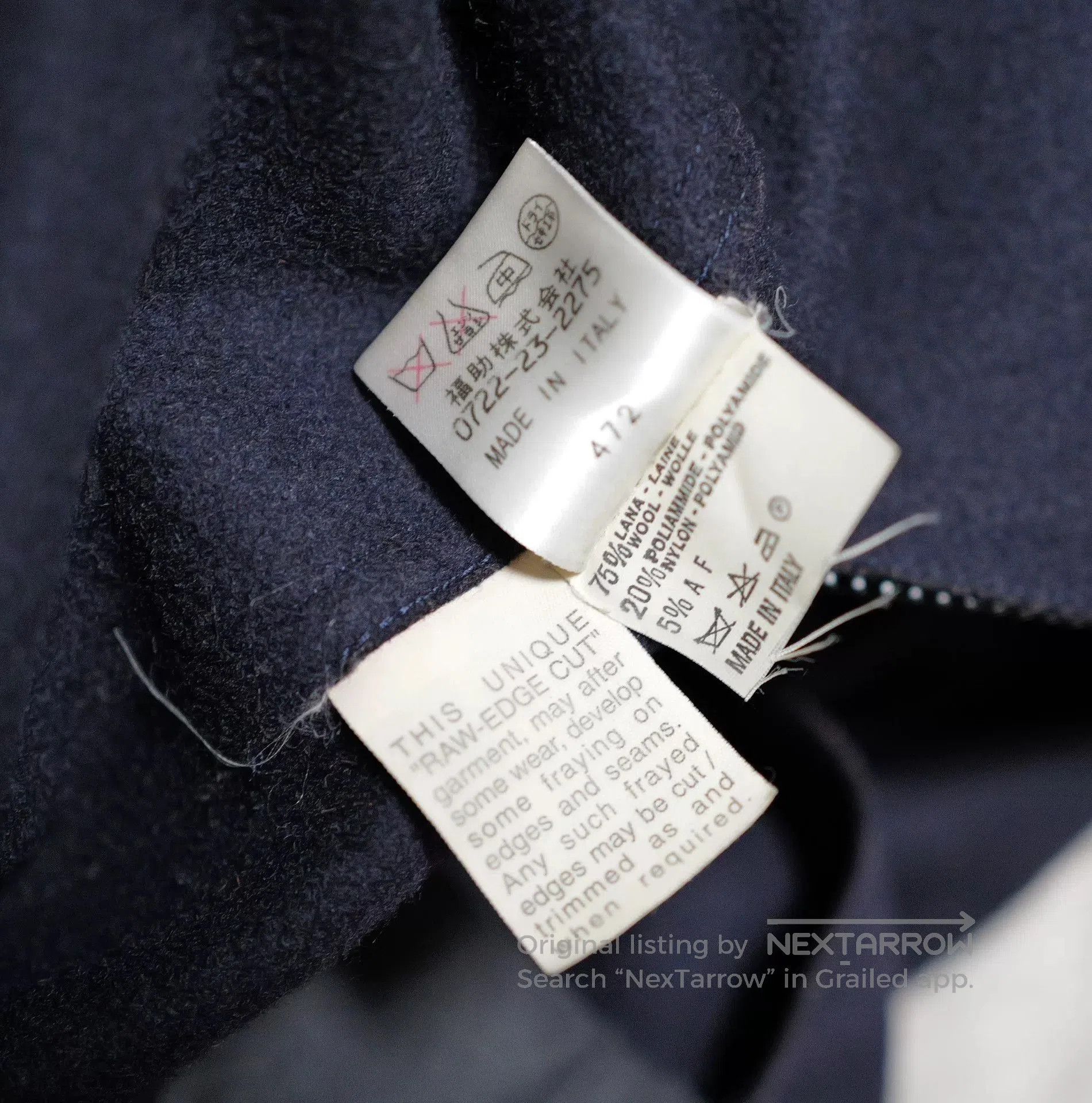 Saint Laurent Paris Saint Laurent Navy Wool Coat. Size US S / EU 44-46 / 1 - 4 Thumbnail