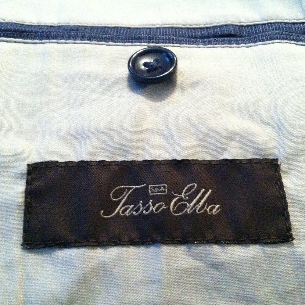 Tasso Elba TASSO ELBA MENS NEW BLUE 100%LINEN SPORT COAT BLAZER XL Size US XL / EU 56 / 4 - 9 Thumbnail