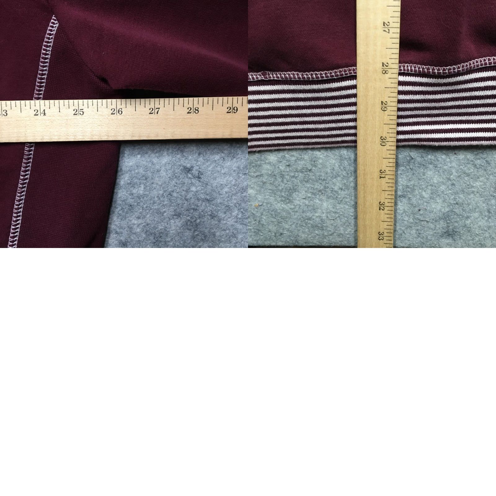 Logo 7 Jiberish Hoodie Mens XL Red Pullover Fleece Sweatshirt Striped Hem J Chest Logo Size US XL / EU 56 / 4 - 9 Thumbnail