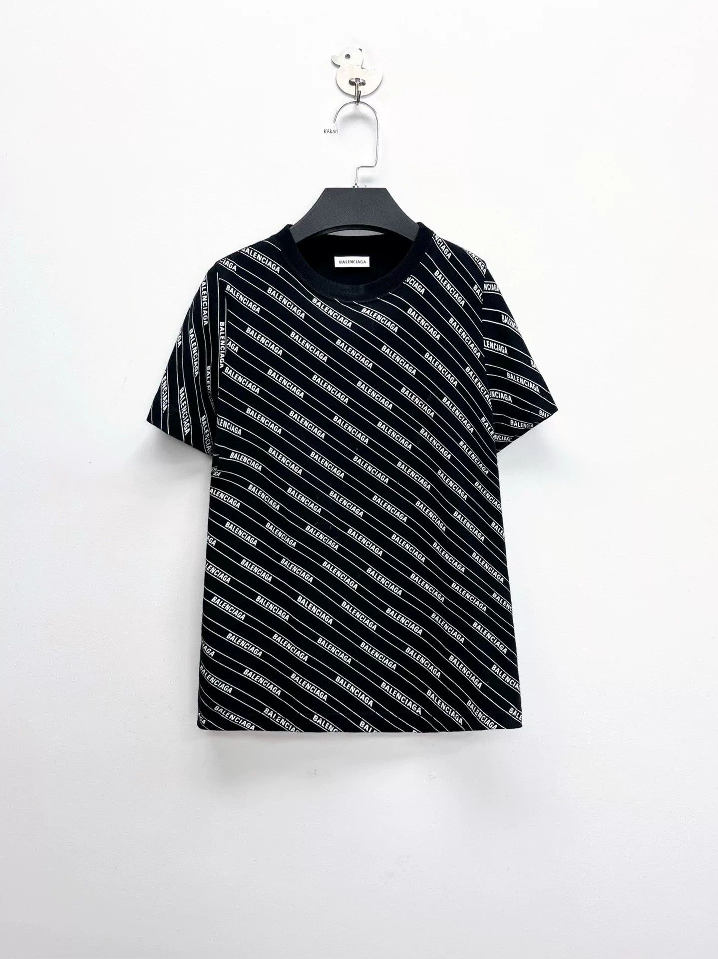 Balenciaga Balenciaga Black Print Short Sleeve T-shirt Size US M / EU 48-50 / 2 - 1 Preview