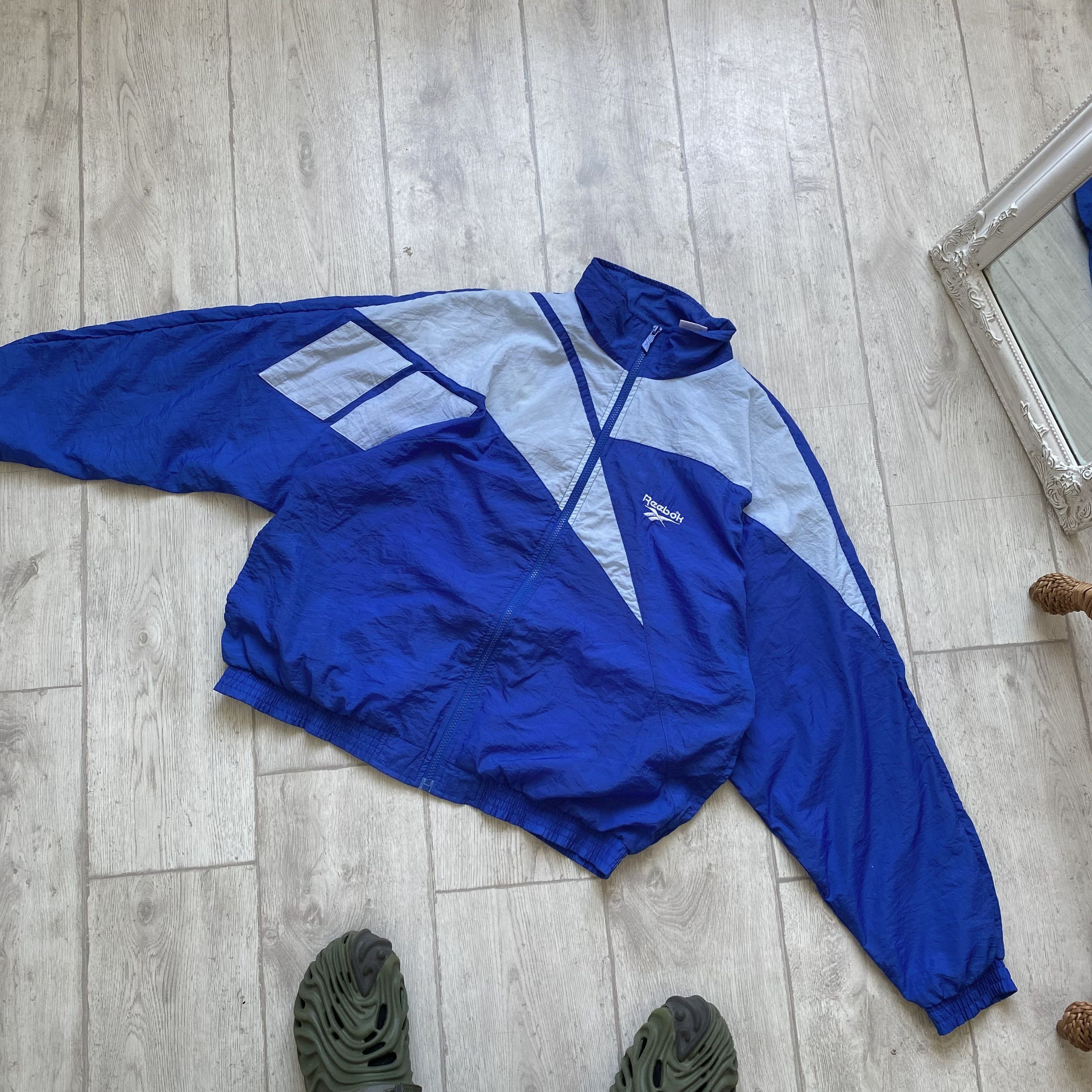 Reebok Vintage 80s Reebok nylon track Boxy jacket Big logo Size US M / EU 48-50 / 2 - 10 Thumbnail