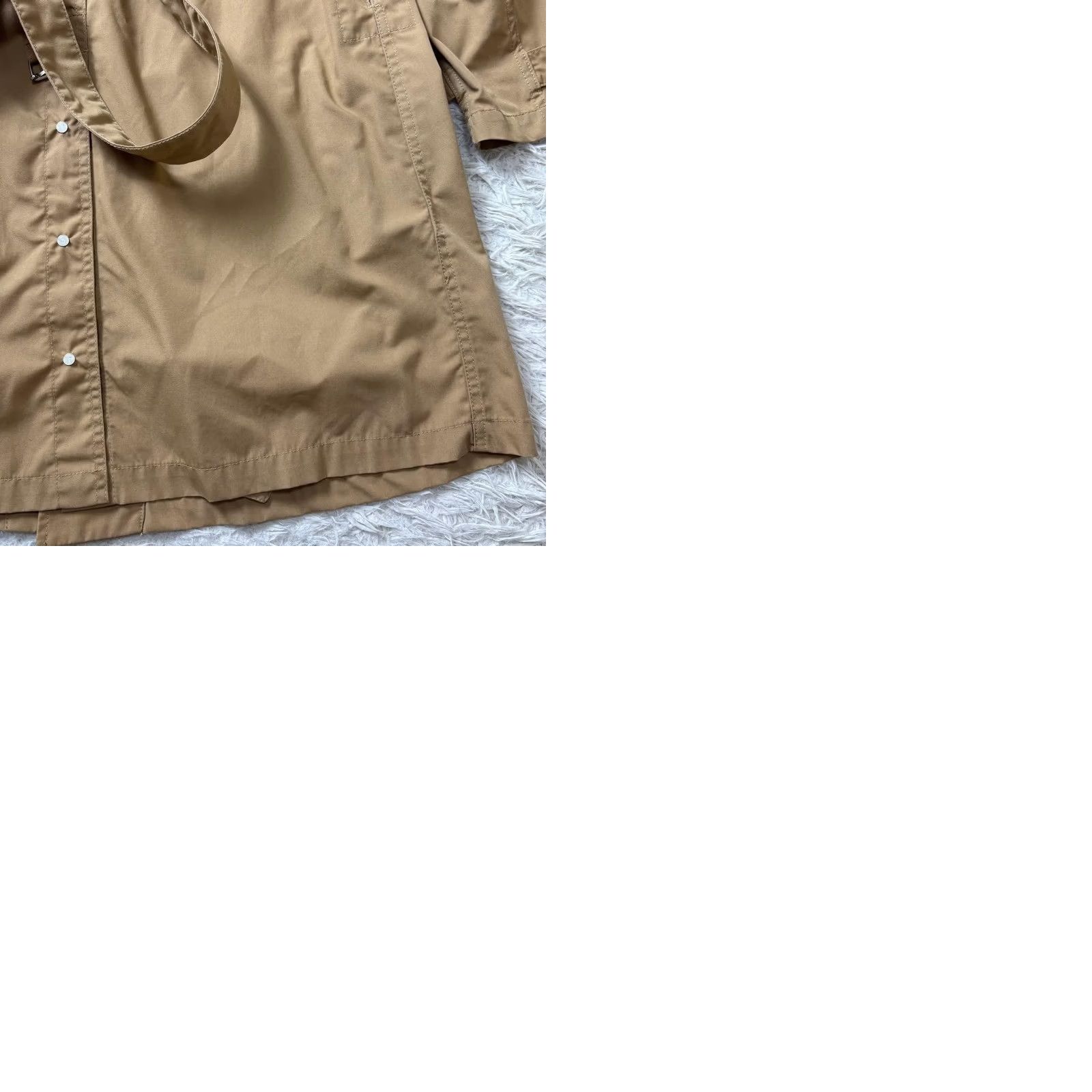 Engineered Garments Engineered Garments Trench Coat Belted Beige Cotton Raglan Sleeve Size S Mens Size US S / EU 44-46 / 1 - 9 Thumbnail
