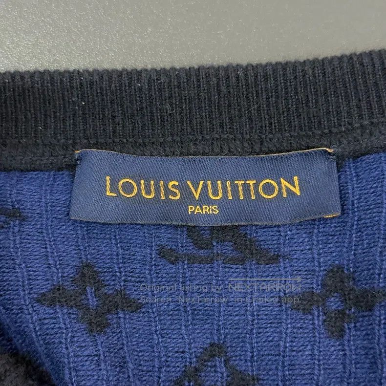 Louis Vuitton Louis Vuitton size 4l Dark Blue Back Full Logo Cashmere Swe Size US M / EU 48-50 / 2 - 5 Thumbnail