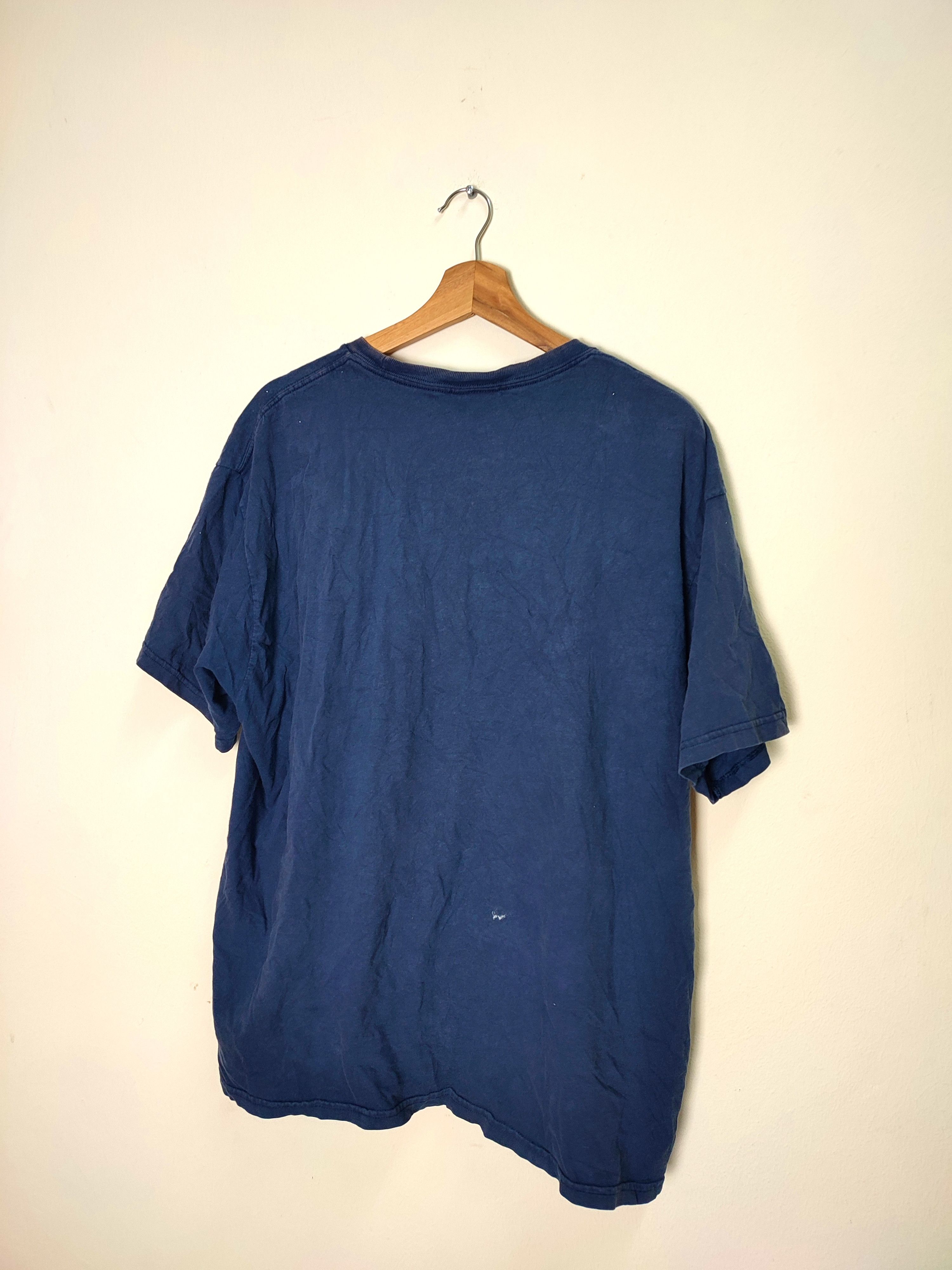 Nike Y2k Nike Blue Embroidery Logo Tees Size US XL / EU 56 / 4 - 5 Thumbnail