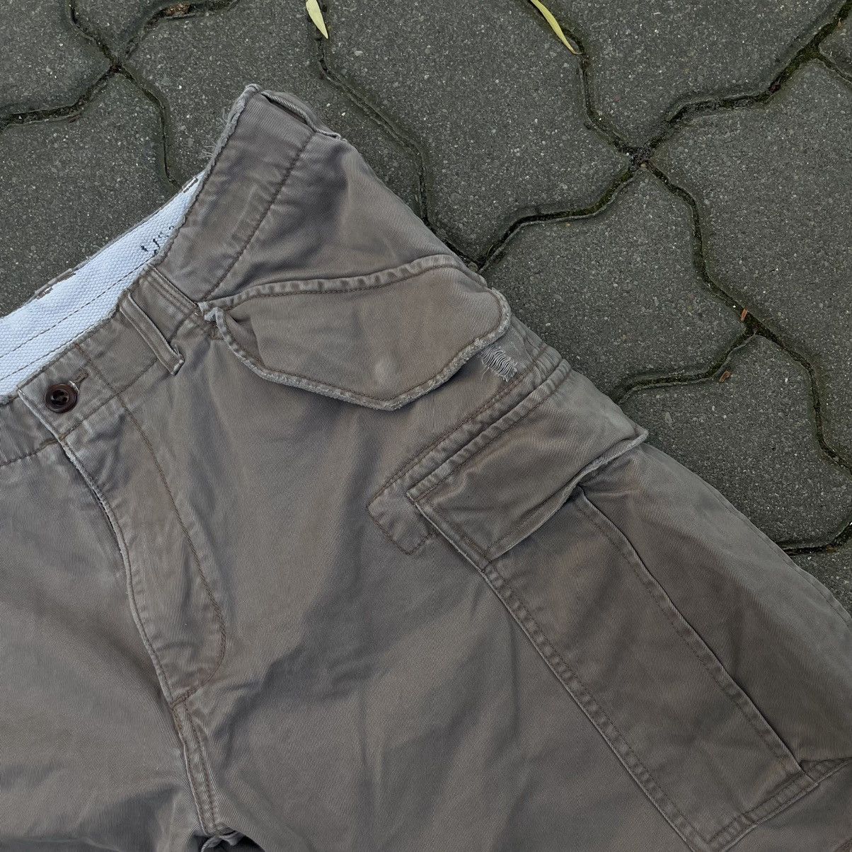 Vintage Ralph Lauren 90s Vintage Cargo Army Distressed Shorts Size US 34 / EU 50 - 6 Thumbnail