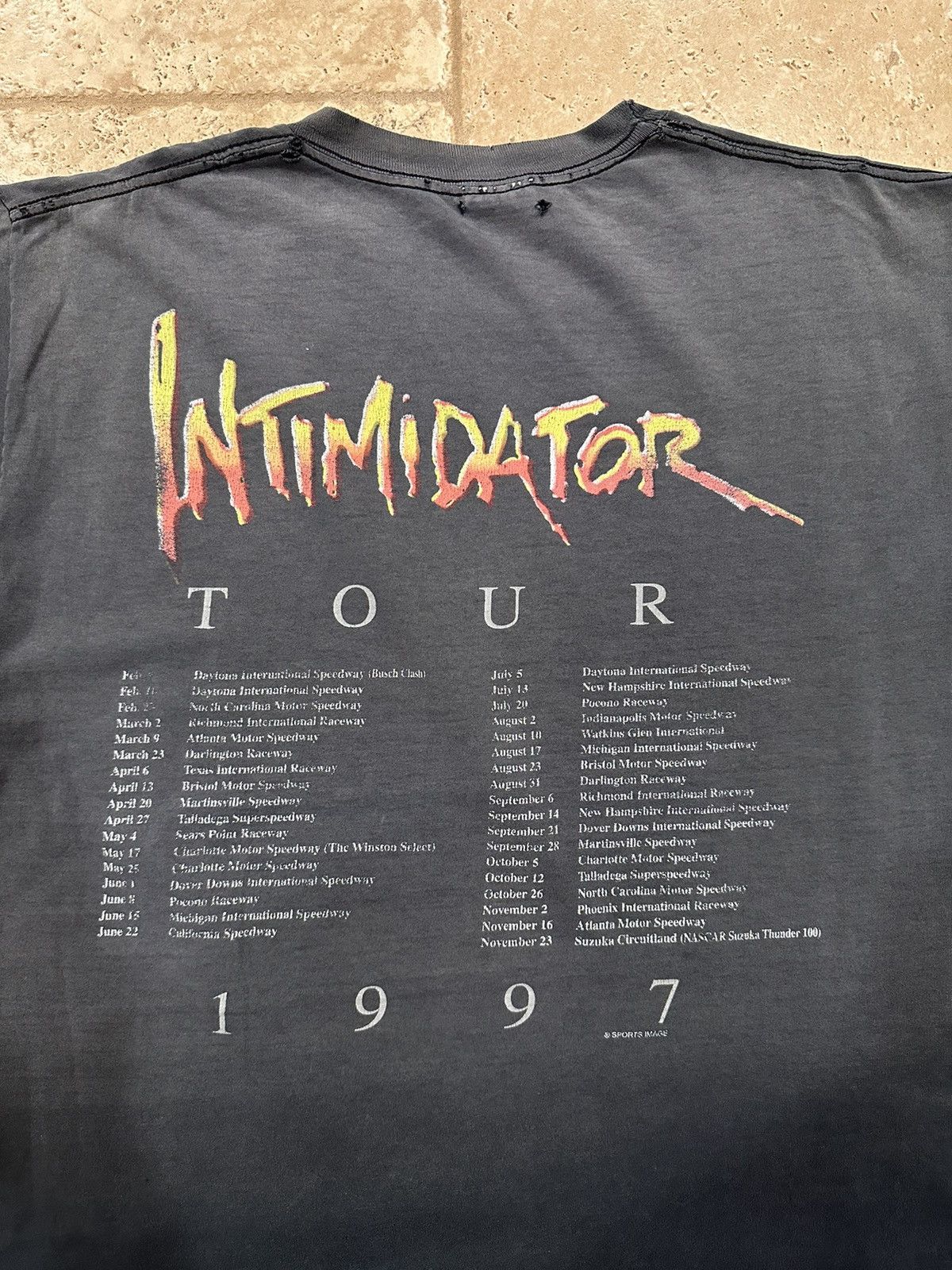 NASCAR Vintage Dale Earnhardt Winston Cup Tour 1997 Intimidator Tee Size US XXL / EU 58 / 5 - 12 Thumbnail