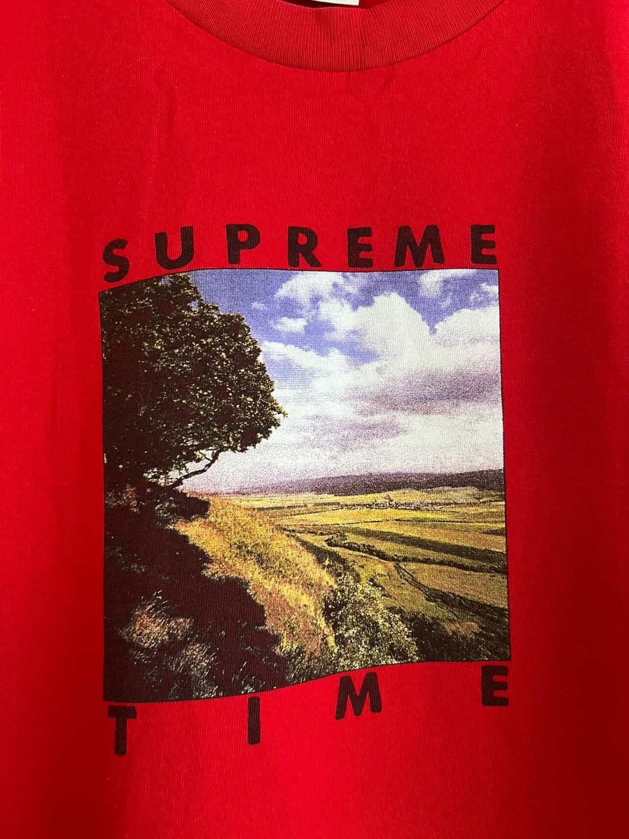 Supreme Supreme Time Tee 🔥 Size US M / EU 48-50 / 2 - 6 Thumbnail